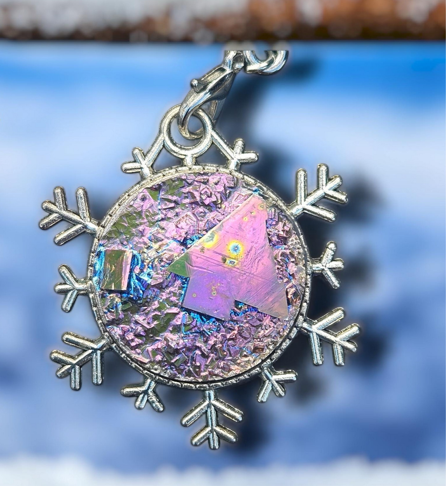 Bismuth Christmas Tree Ornament