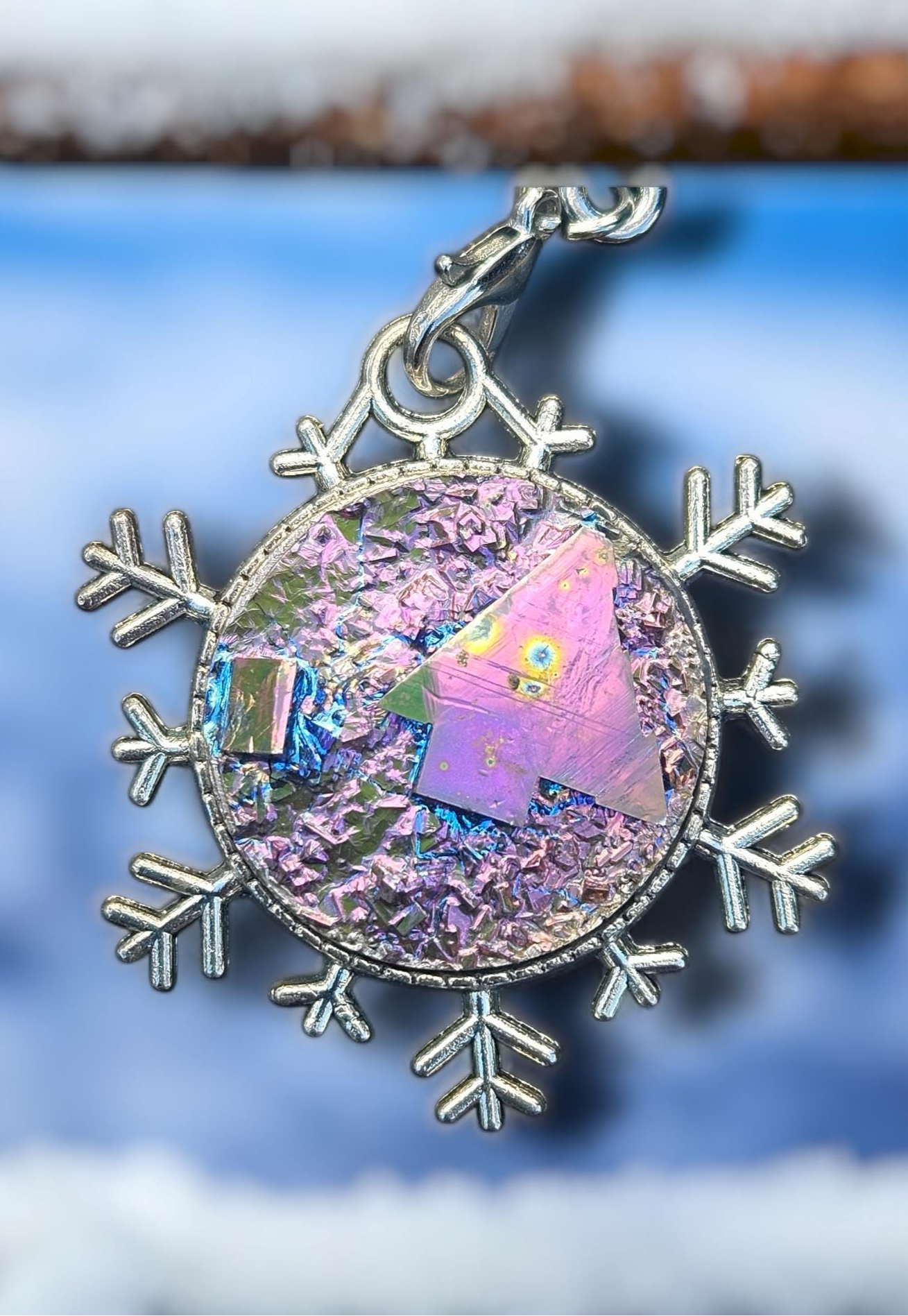 Bismuth Christmas Tree Ornament