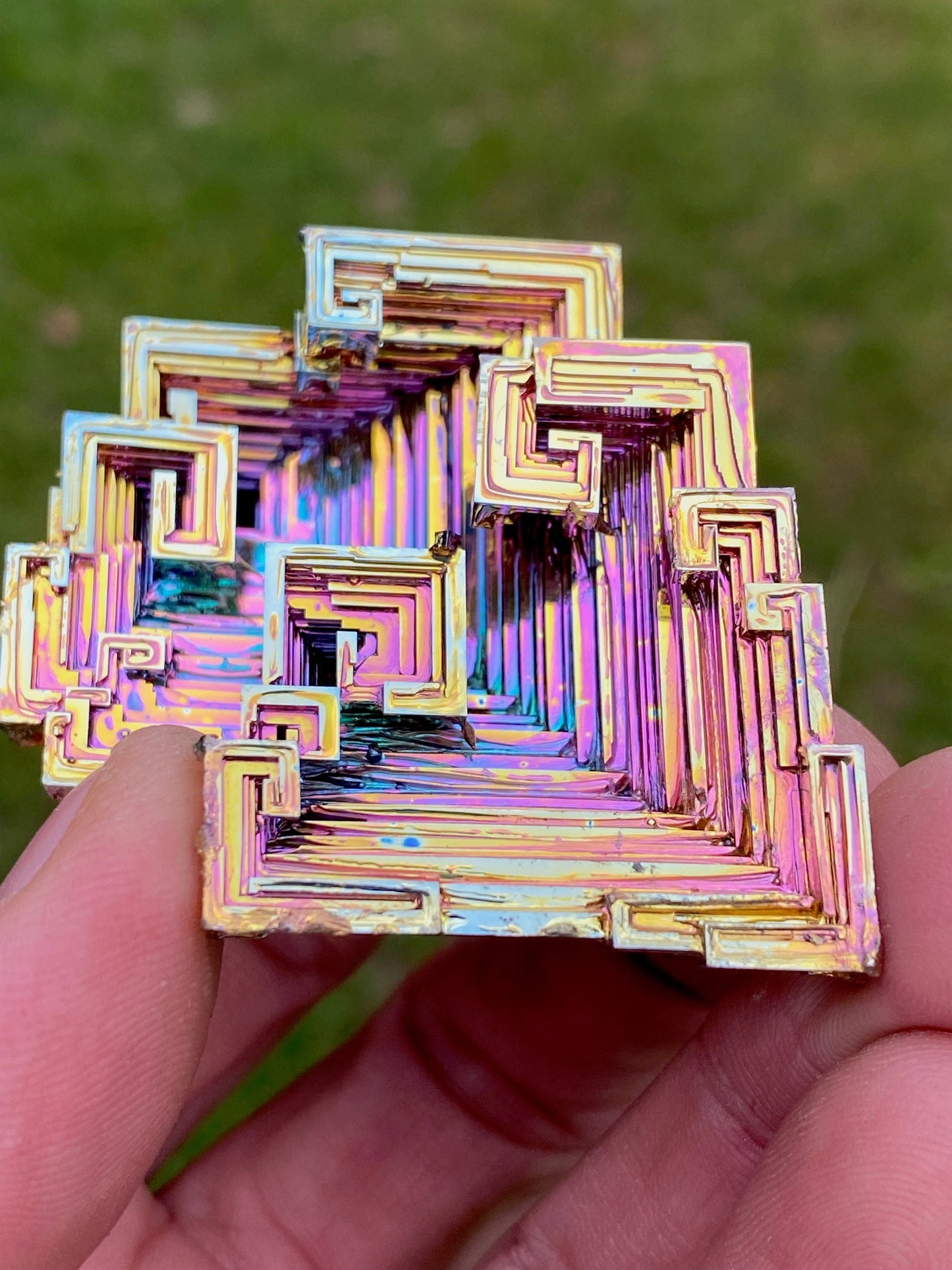 4.7 Ounce / 132 Gram Rainbow Bismuth Crystal - A23