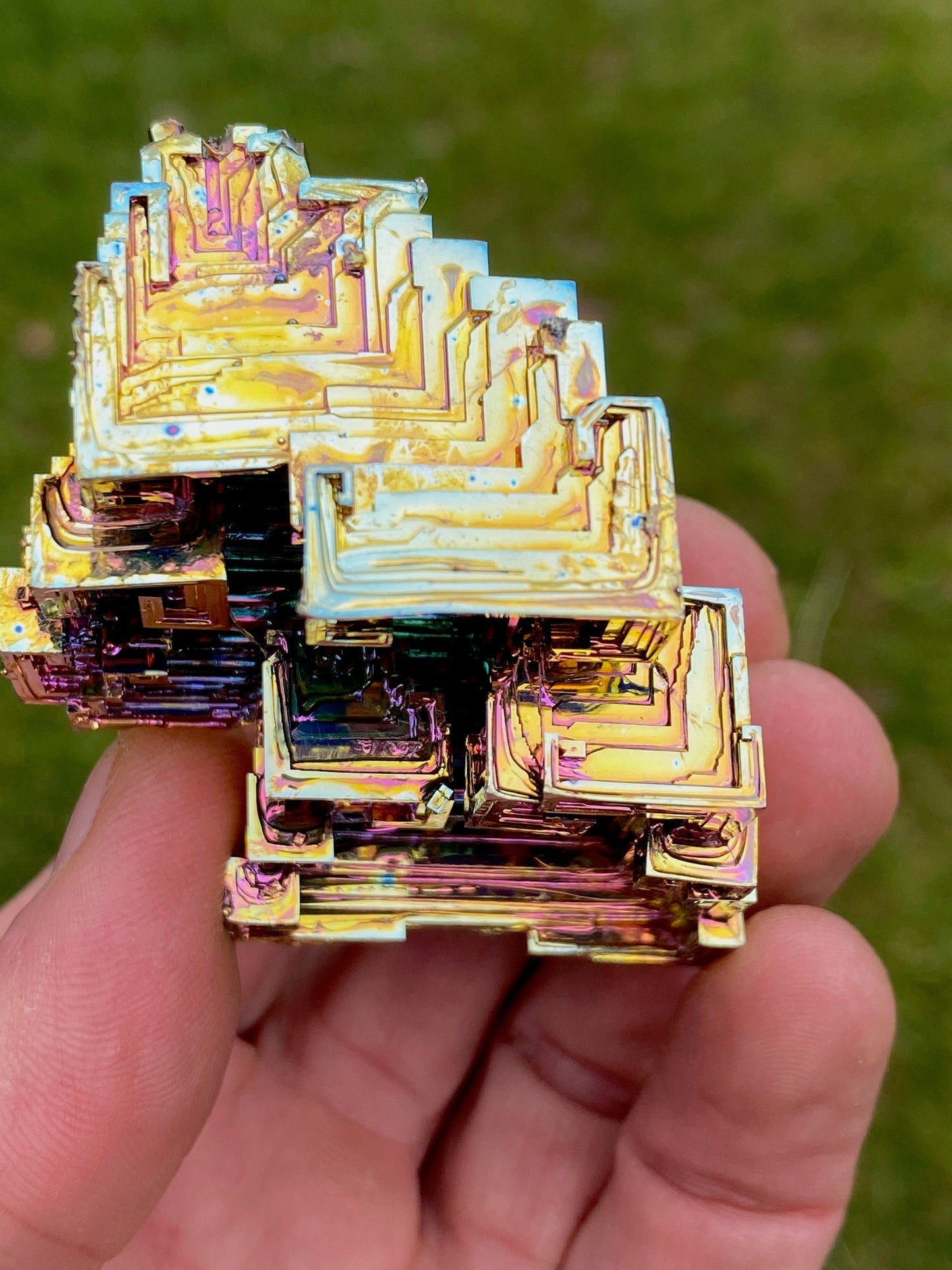 4.7 Ounce / 132 Gram Rainbow Bismuth Crystal - A23