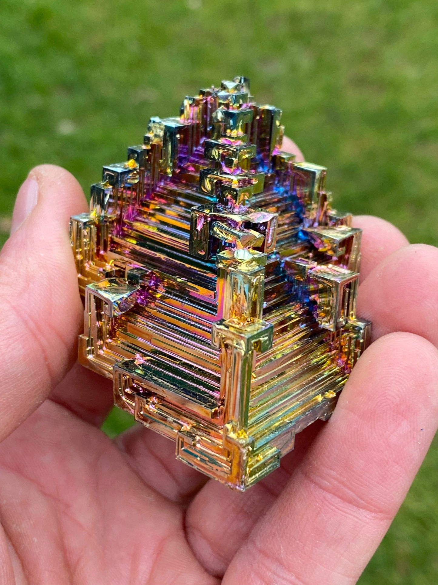 4.7 Ounce / 132 Gram Rainbow Bismuth Crystal - A23