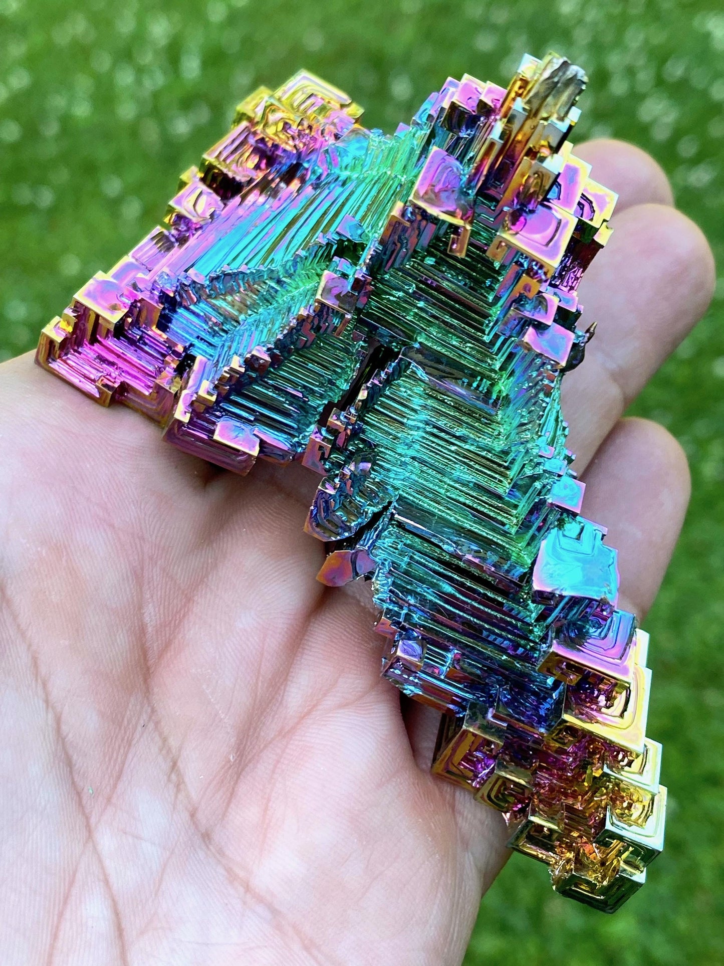 7.1 Ounce / 200 Gram Rainbow Bismuth Crystal - B36