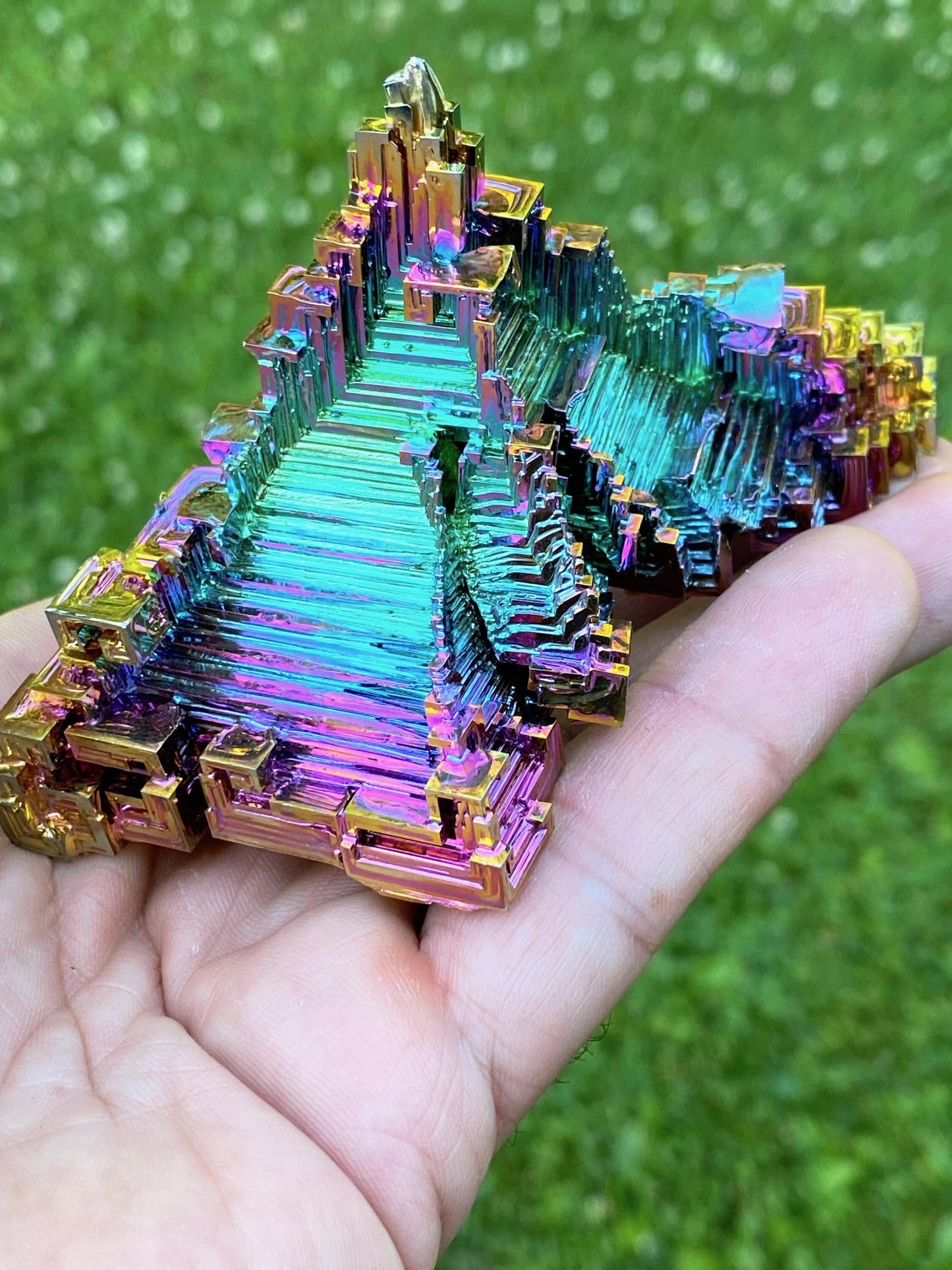 7.1 Ounce / 200 Gram Rainbow Bismuth Crystal - B36
