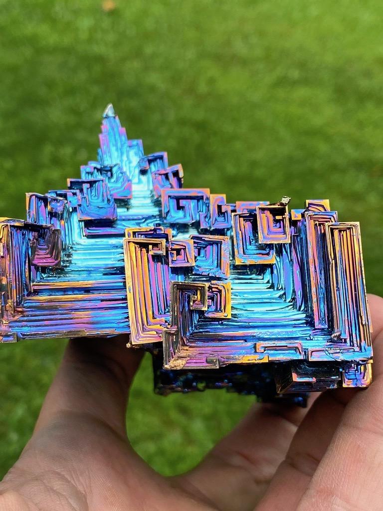 14.8 Ounce / 419 Gram Blue Bismuth Crystal - C26
