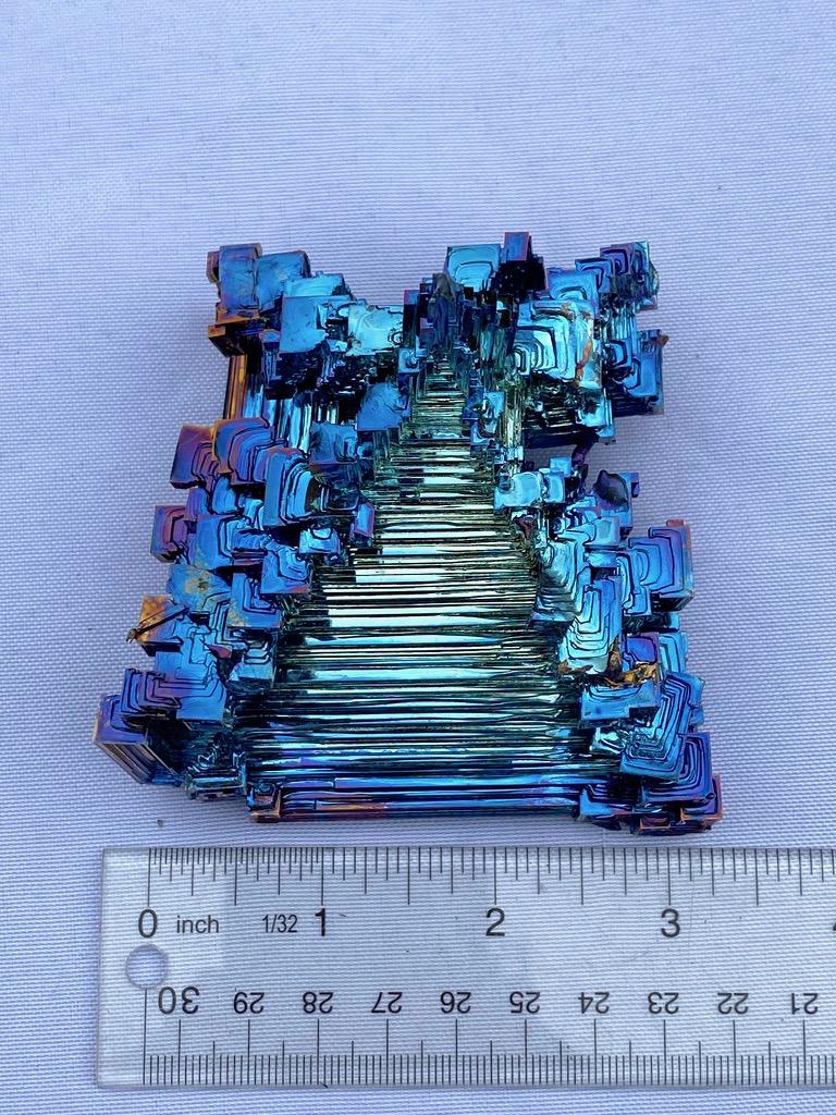 14.8 Ounce / 419 Gram Blue Bismuth Crystal - C26
