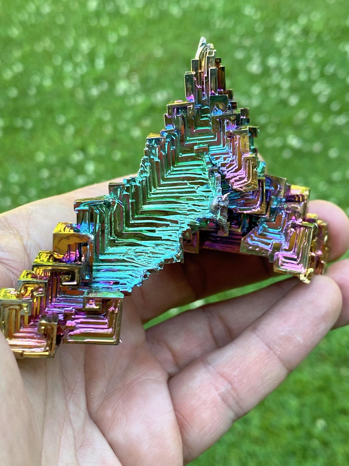 7.1 Ounce / 200 Gram Rainbow Bismuth Crystal - B36