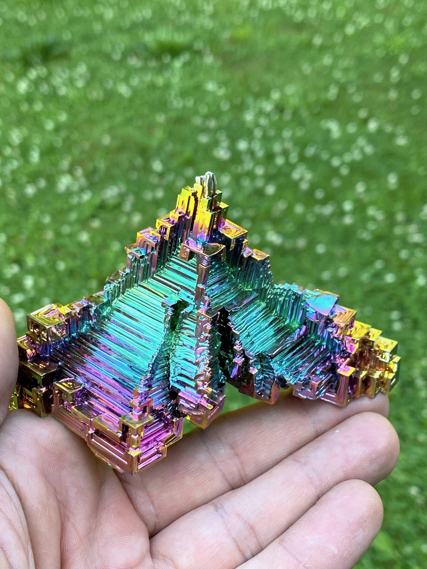 7.1 Ounce / 200 Gram Rainbow Bismuth Crystal - B36