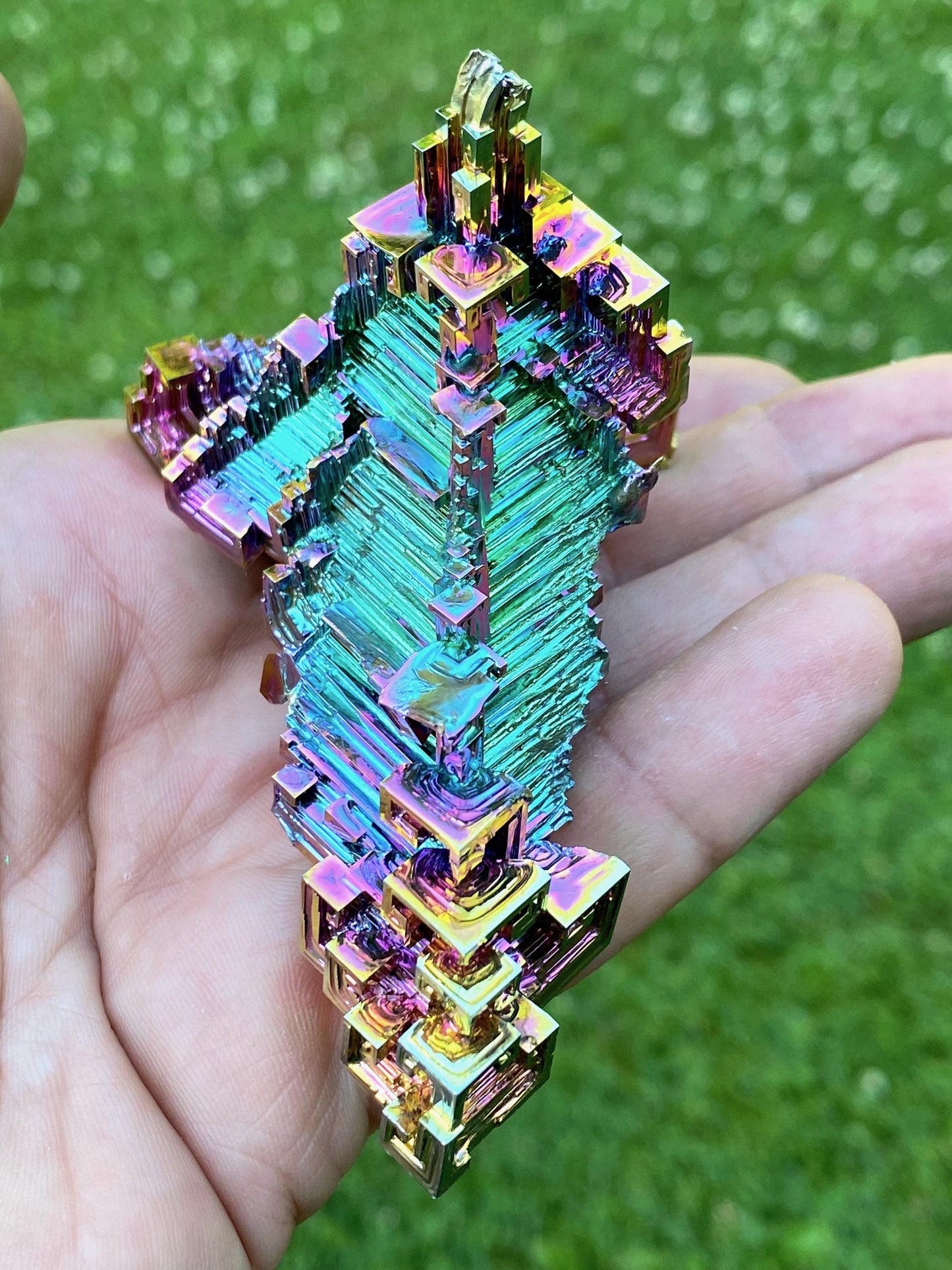 7.1 Ounce / 200 Gram Rainbow Bismuth Crystal - B36