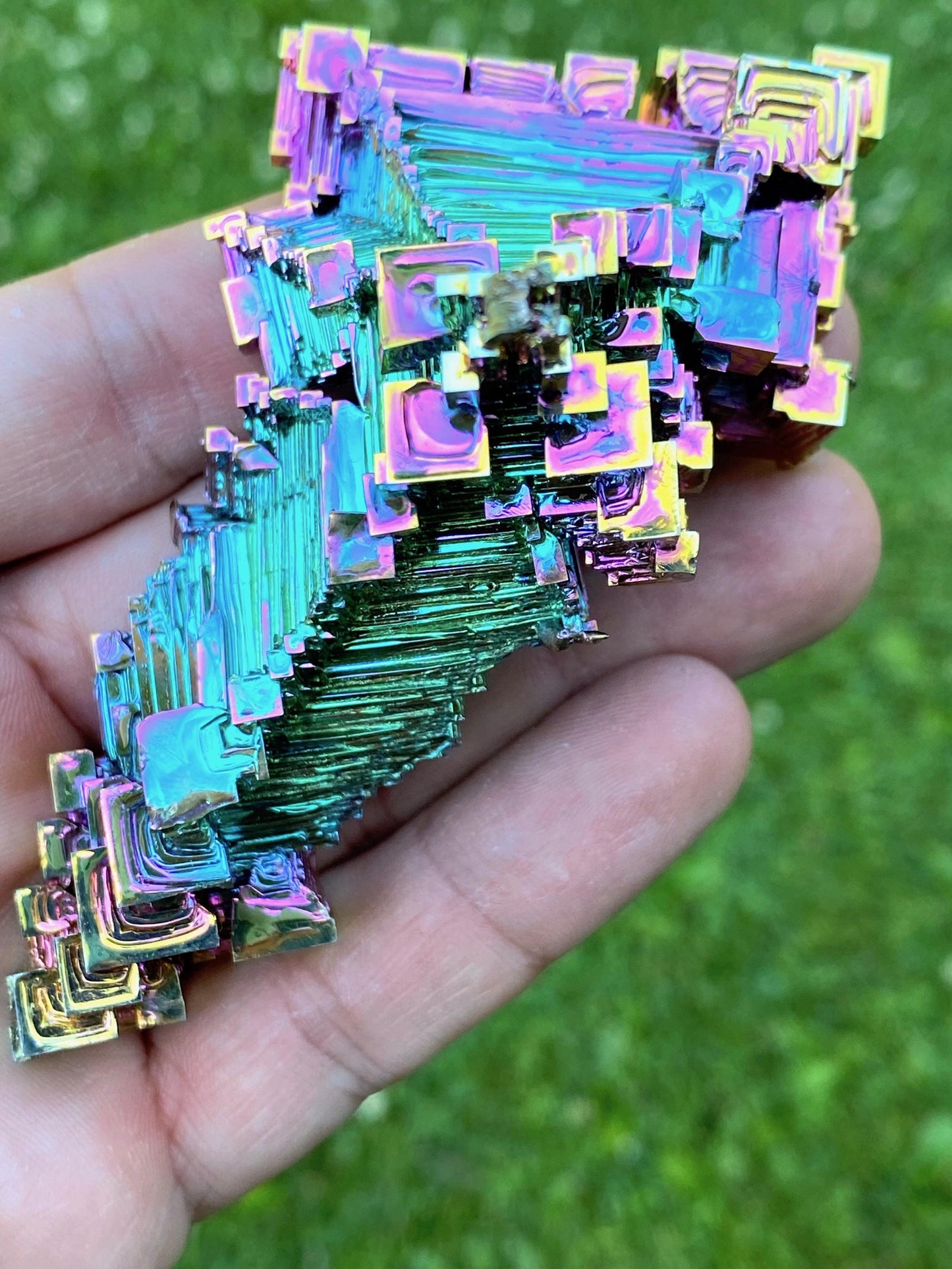 7.1 Ounce / 200 Gram Rainbow Bismuth Crystal - B36