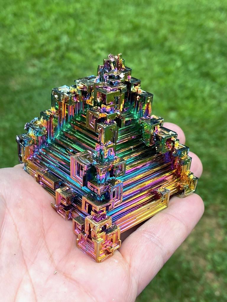 11 Ounce / 312 Gram Rainbow Bismuth Crystal - C30