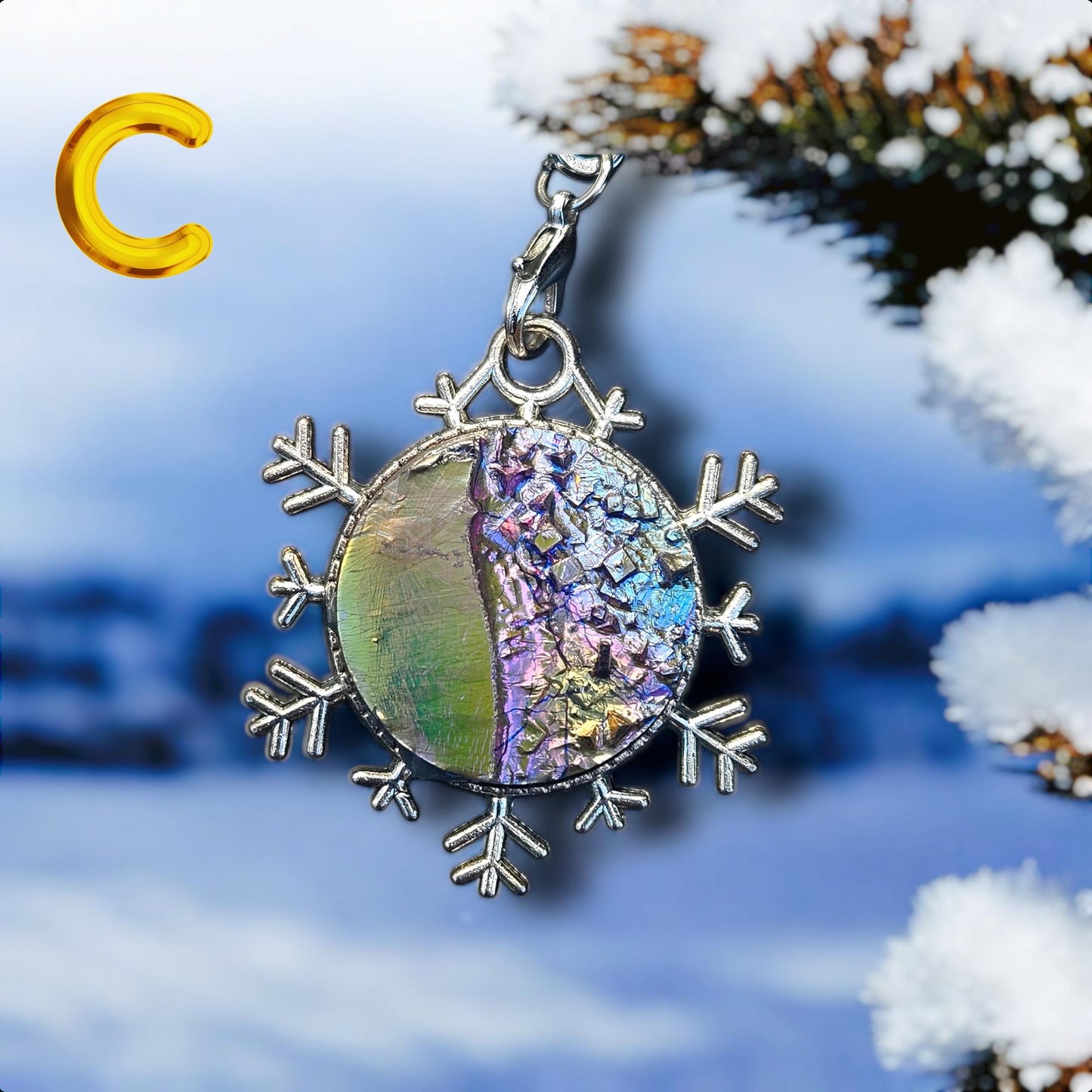 Bismuth Christmas Tree Ornament