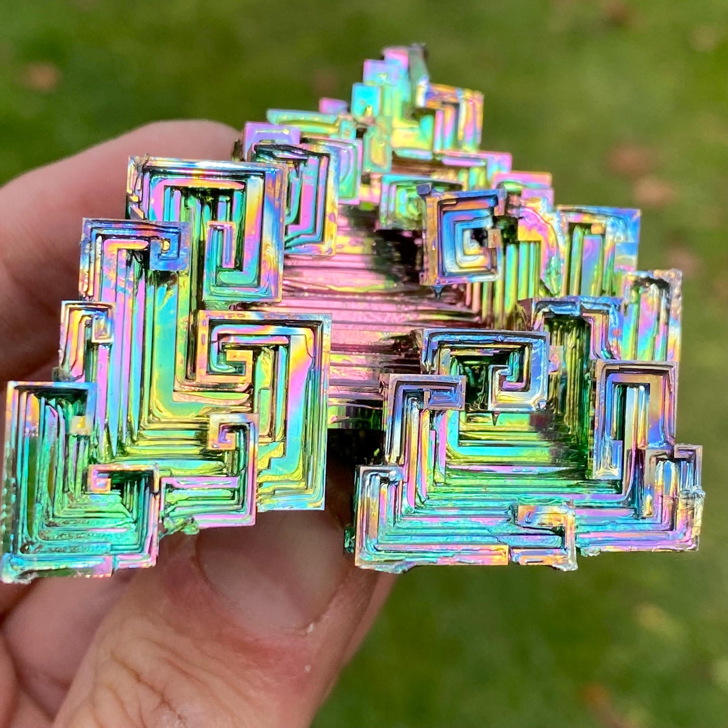 7.3 Ounce / 207 Gram Rainbow Bismuth Crystal - B42