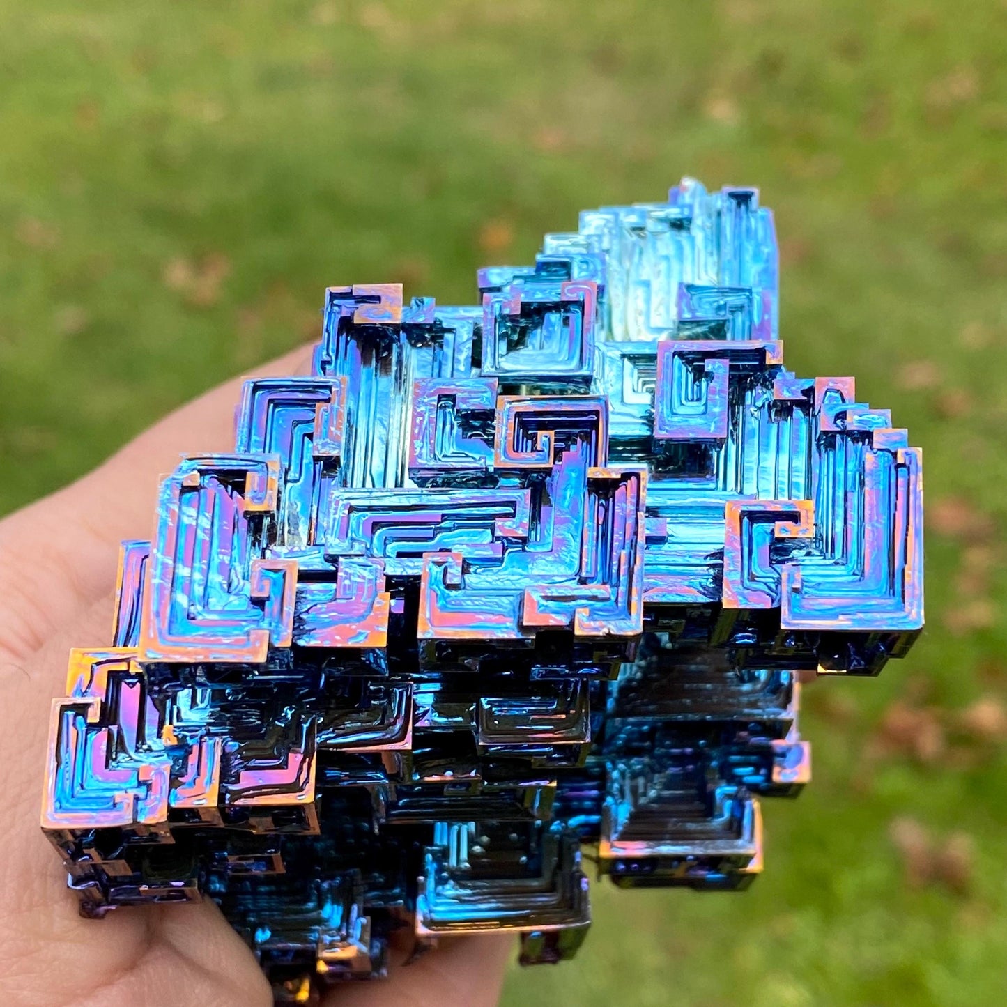 15.2 Ounce / 431 Gram Blue Bismuth Crystal - C38