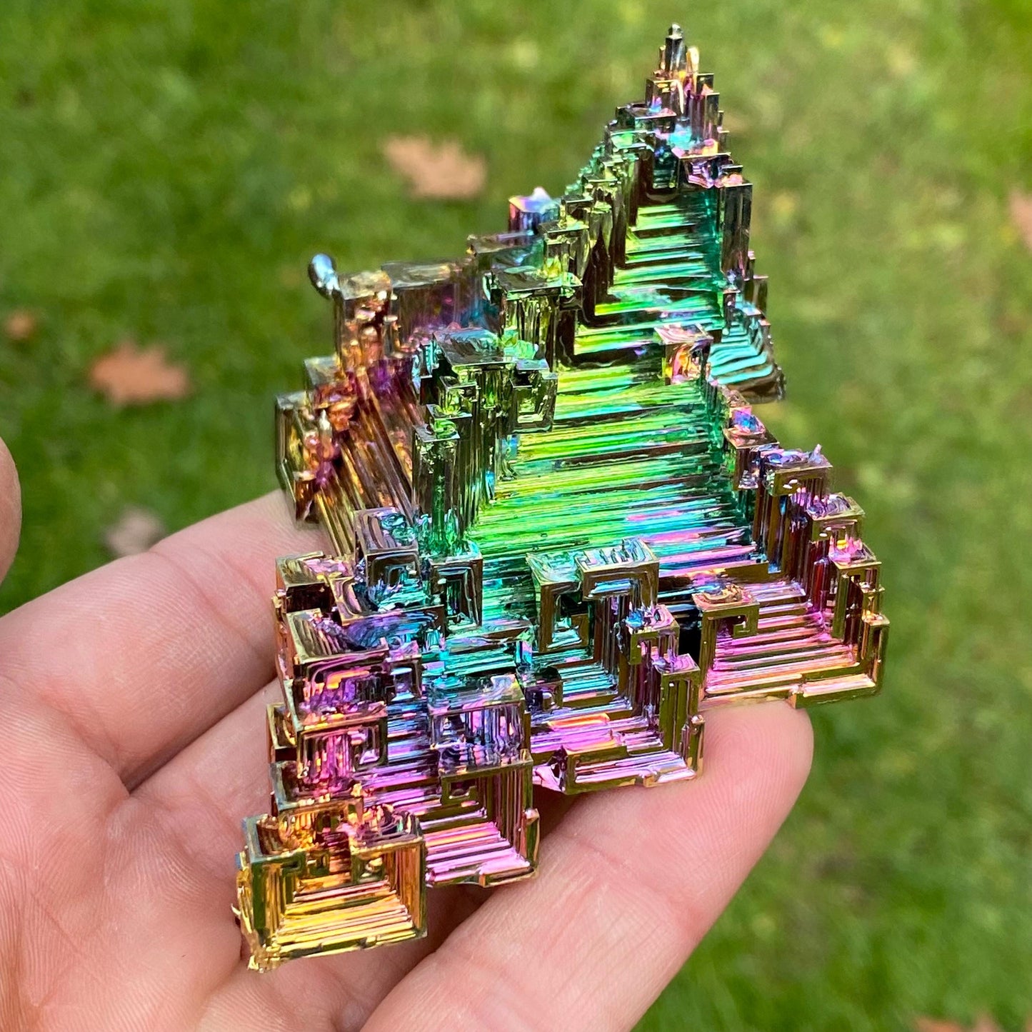 7.5 Ounce / 211 Gram Rainbow Bismuth Crystal - B44