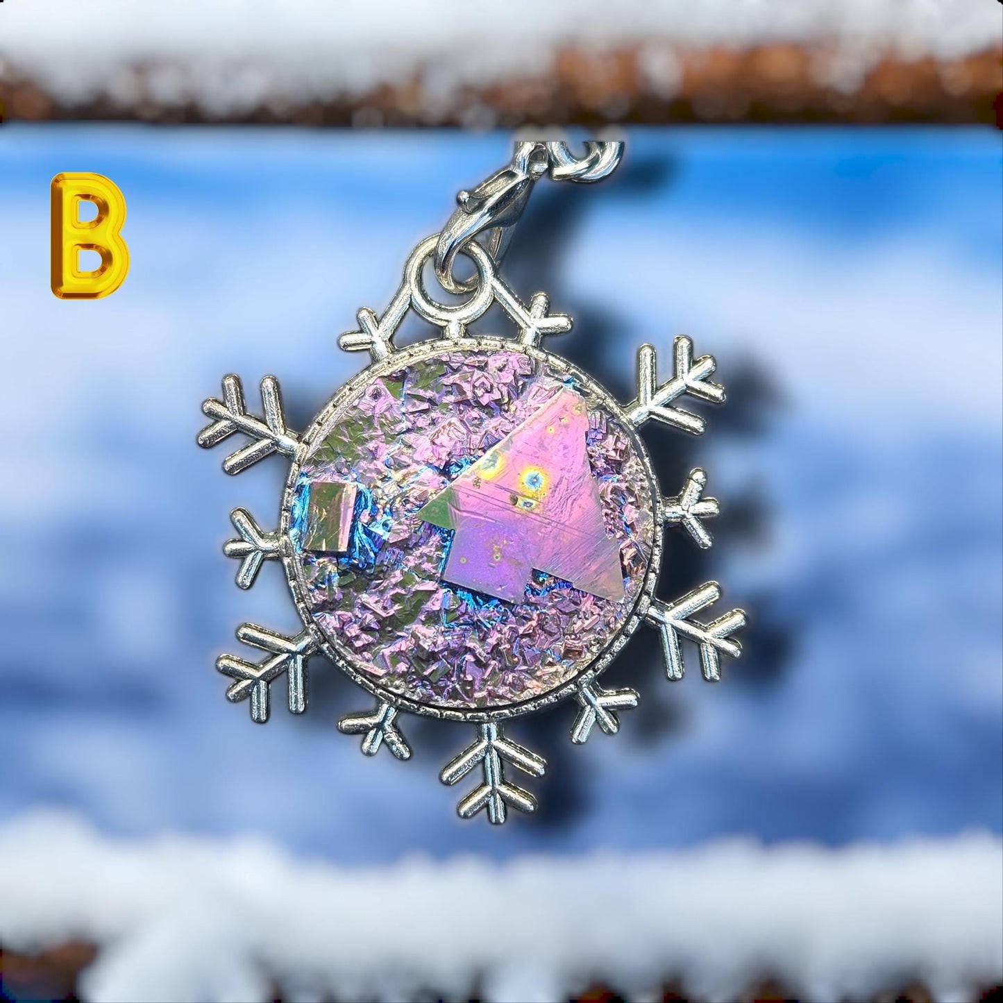 Bismuth Christmas Tree Ornament
