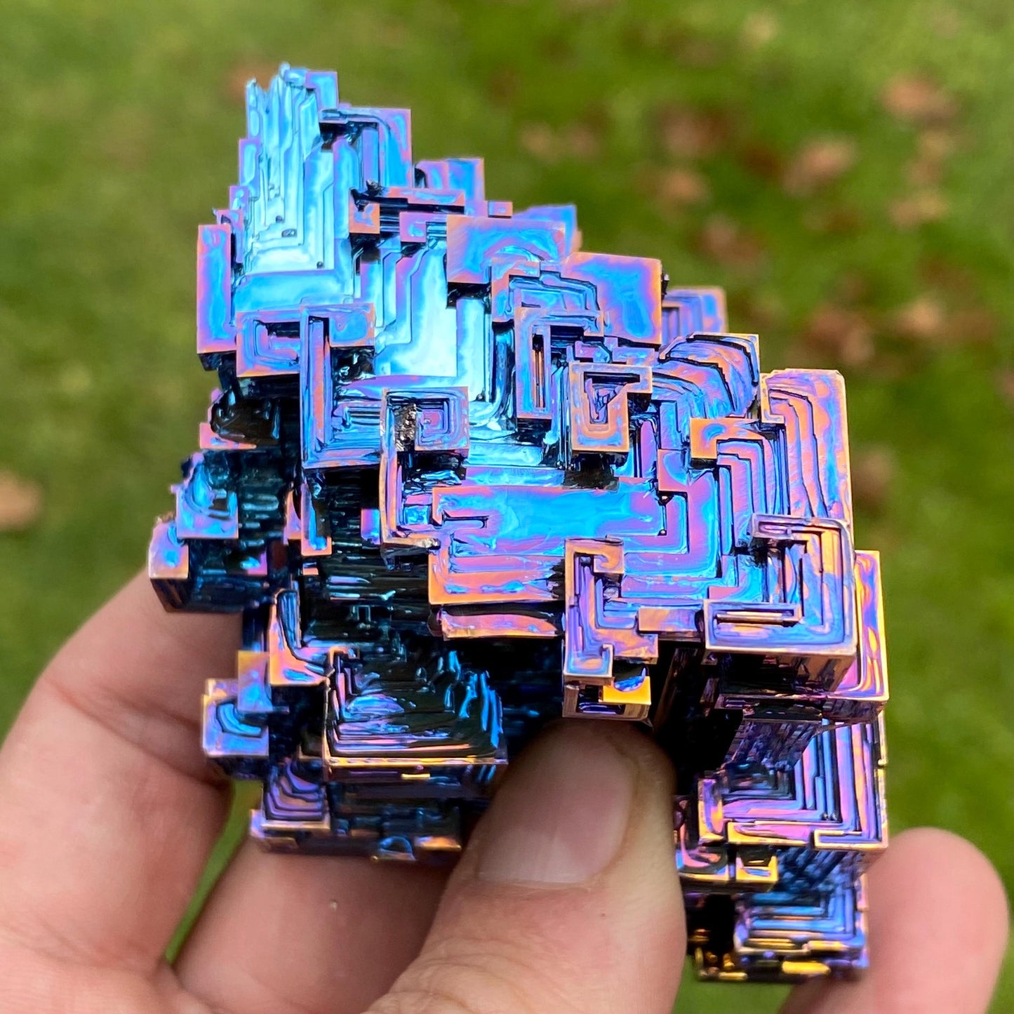 10.4 Ounce / 294 Gram Blue Bismuth Crystal - C35
