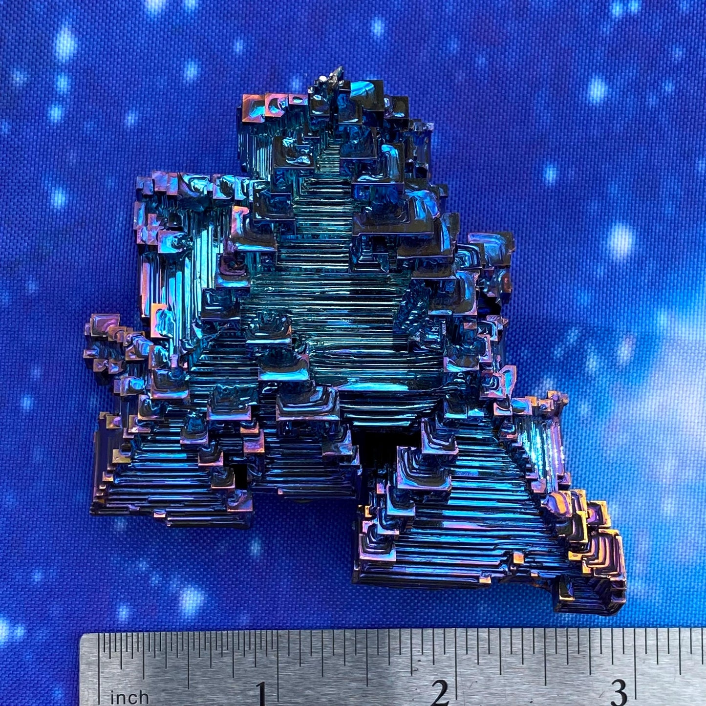 5.7 Ounce / 162 Gram Blue Bismuth Crystal - A35