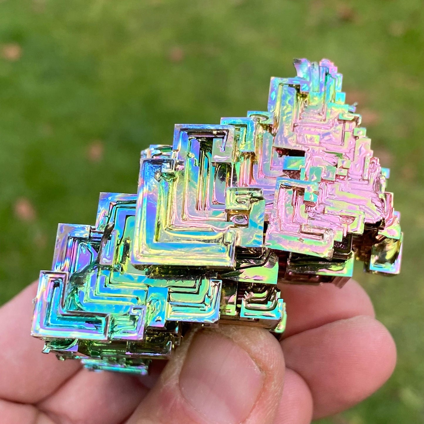 7.3 Ounce / 207 Gram Rainbow Bismuth Crystal - B42