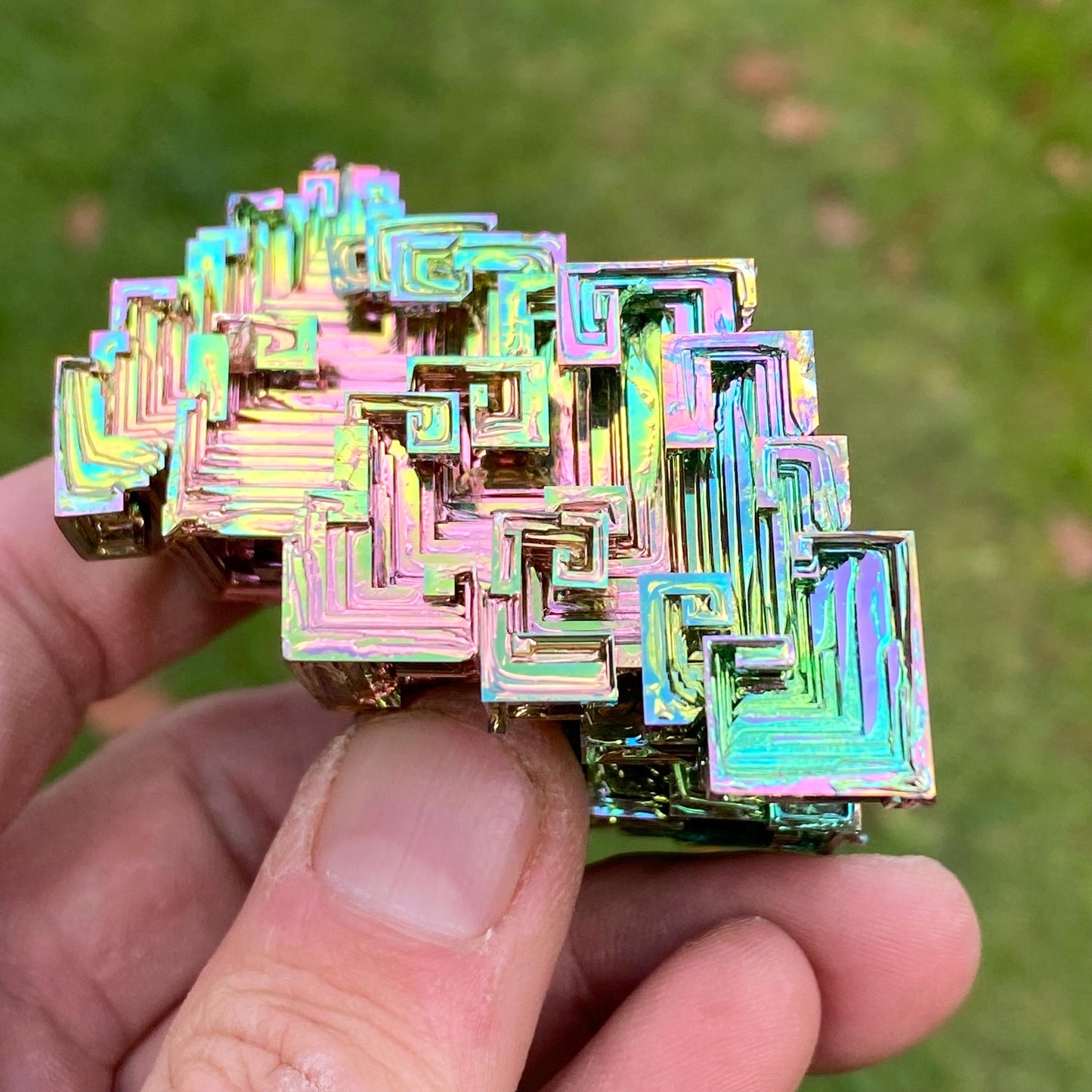 7.3 Ounce / 207 Gram Rainbow Bismuth Crystal - B42