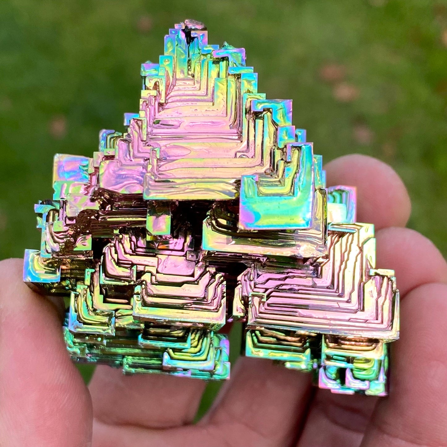 7.3 Ounce / 207 Gram Rainbow Bismuth Crystal - B42