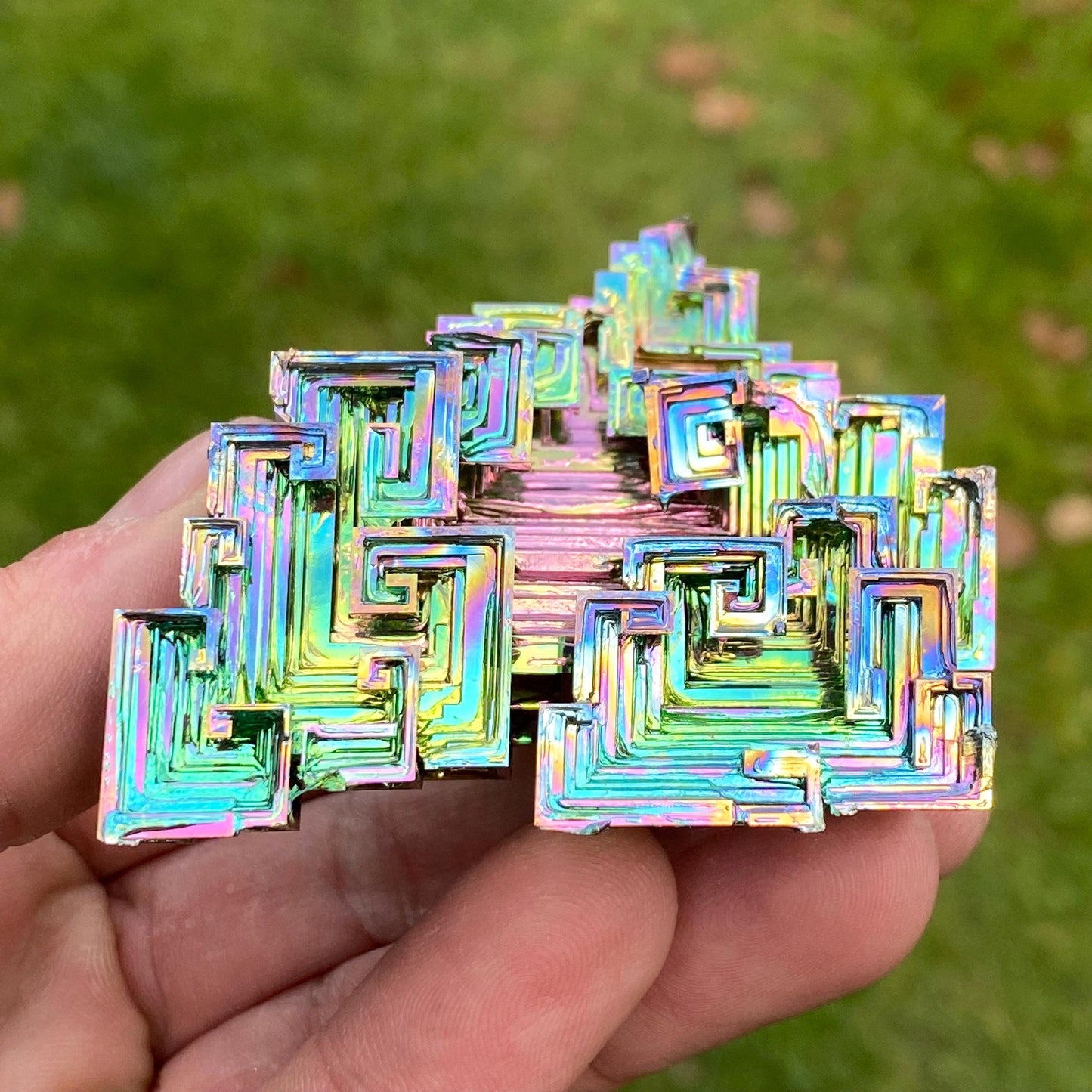7.3 Ounce / 207 Gram Rainbow Bismuth Crystal - B42