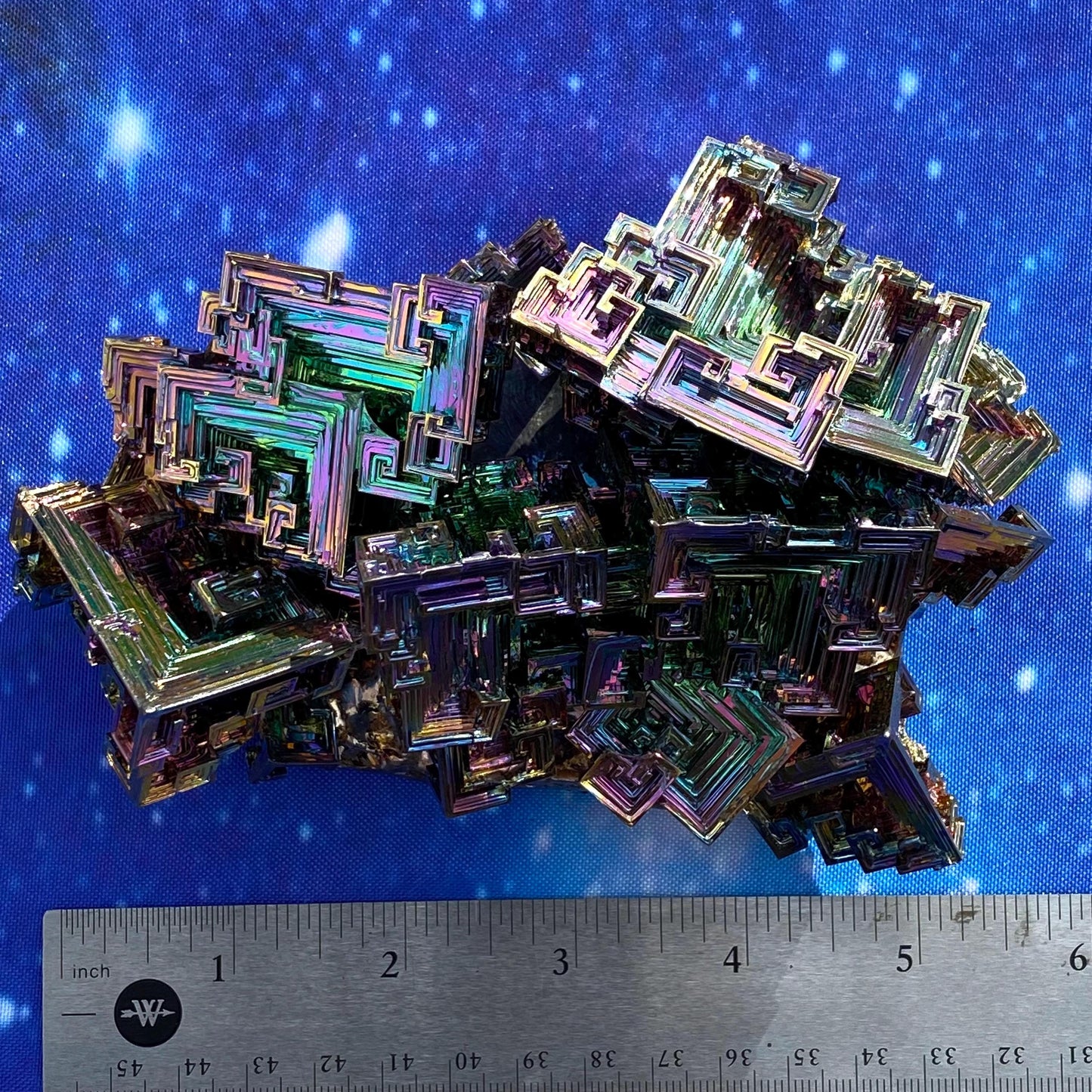 2.8 Pound / 45 Ounce Rainbow Bismuth Crystal - E22