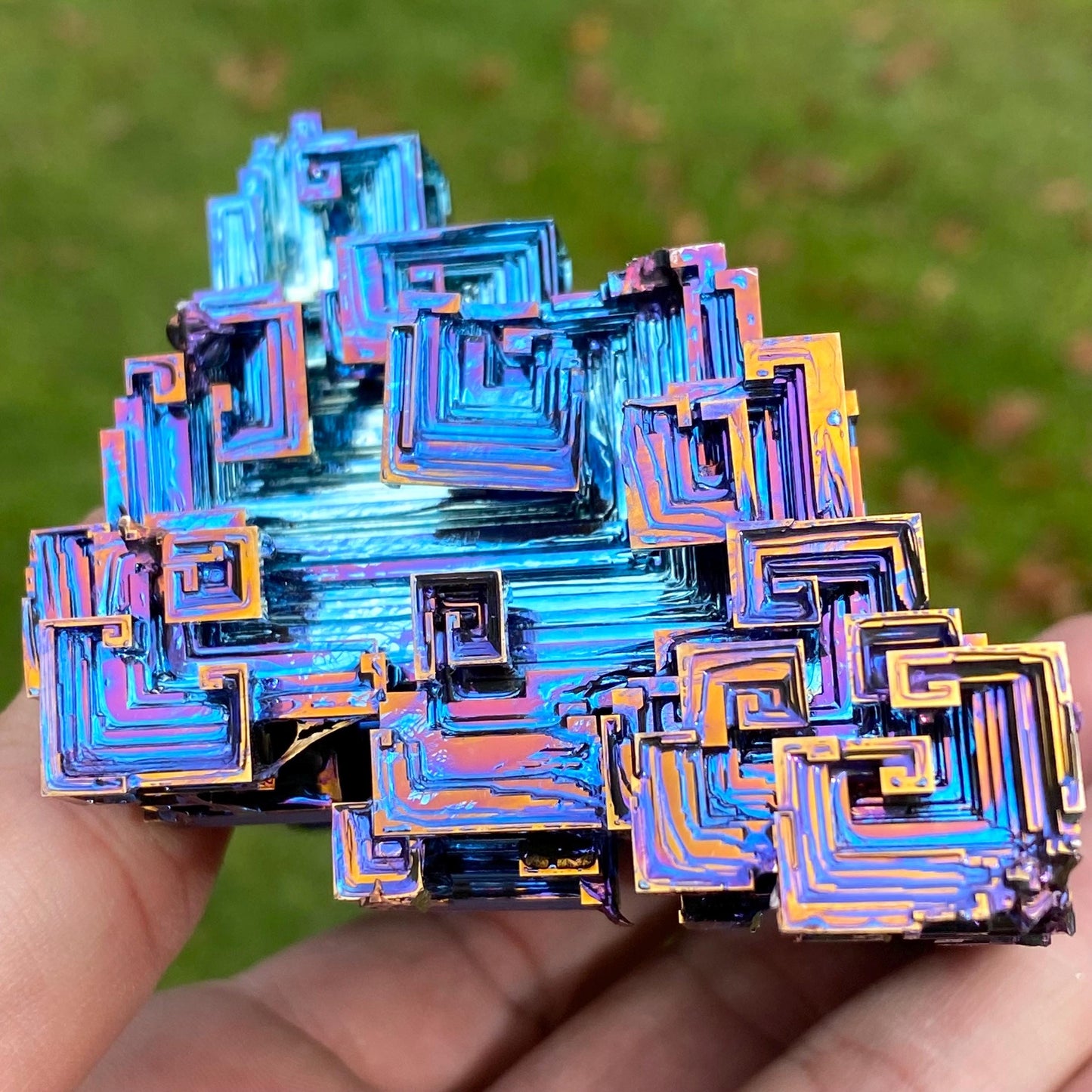 15.2 Ounce / 431 Gram Blue Bismuth Crystal - C38