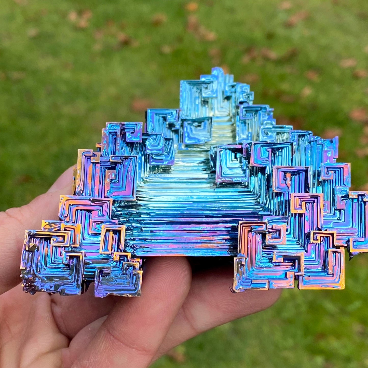 15.2 Ounce / 431 Gram Blue Bismuth Crystal - C38