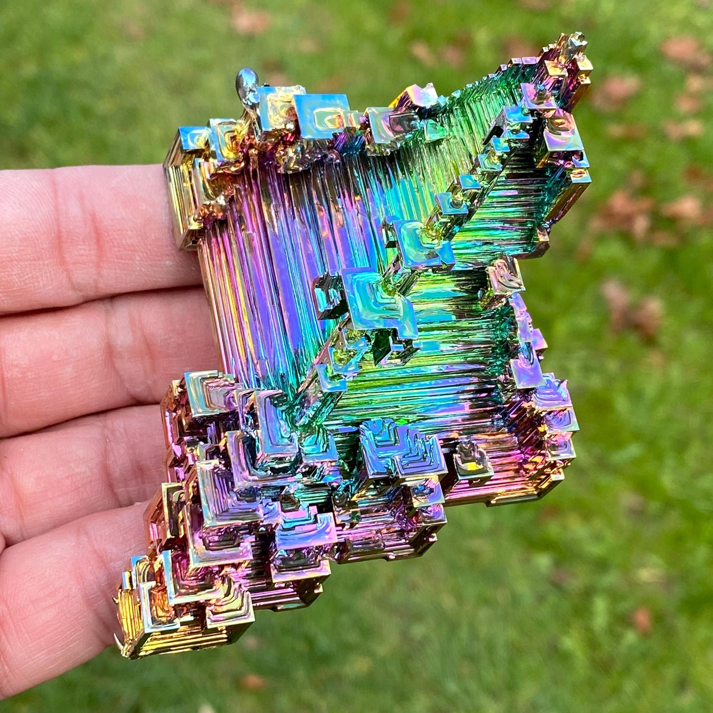 7.5 Ounce / 211 Gram Rainbow Bismuth Crystal - B44