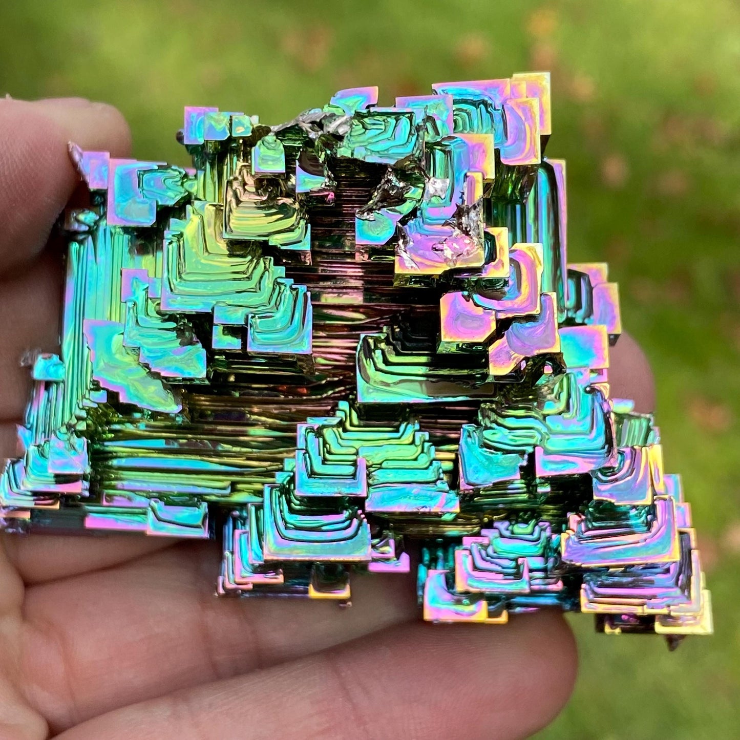 7 Ounce / 198 Gram Rainbow Bismuth Crystal - B45