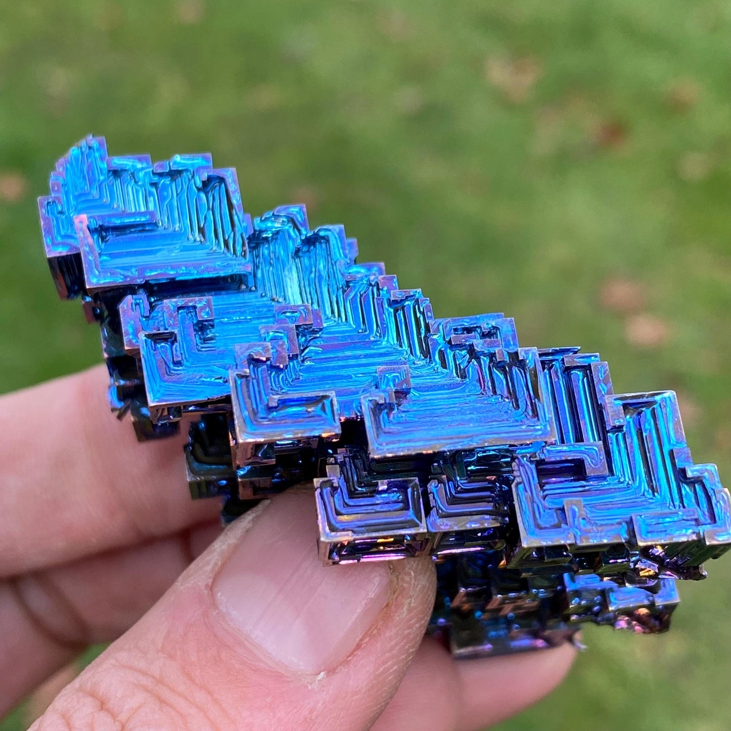 4.6 Ounce / 131 Gram Blue Bismuth Crystal - A36