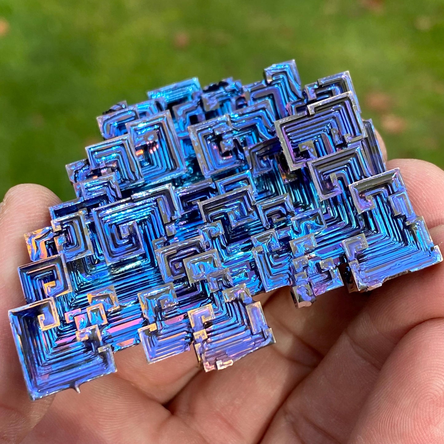 4.6 Ounce / 131 Gram Blue Bismuth Crystal - A36