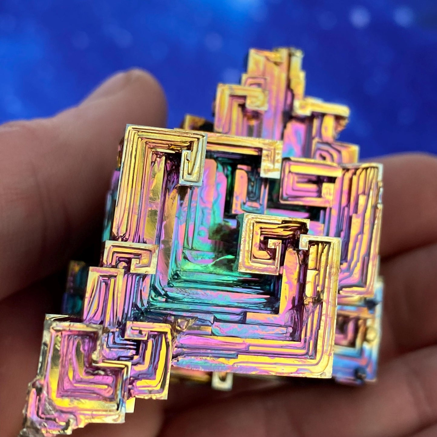 6.9 Ounce / 196 Gram Rainbow Bismuth Crystal - B46