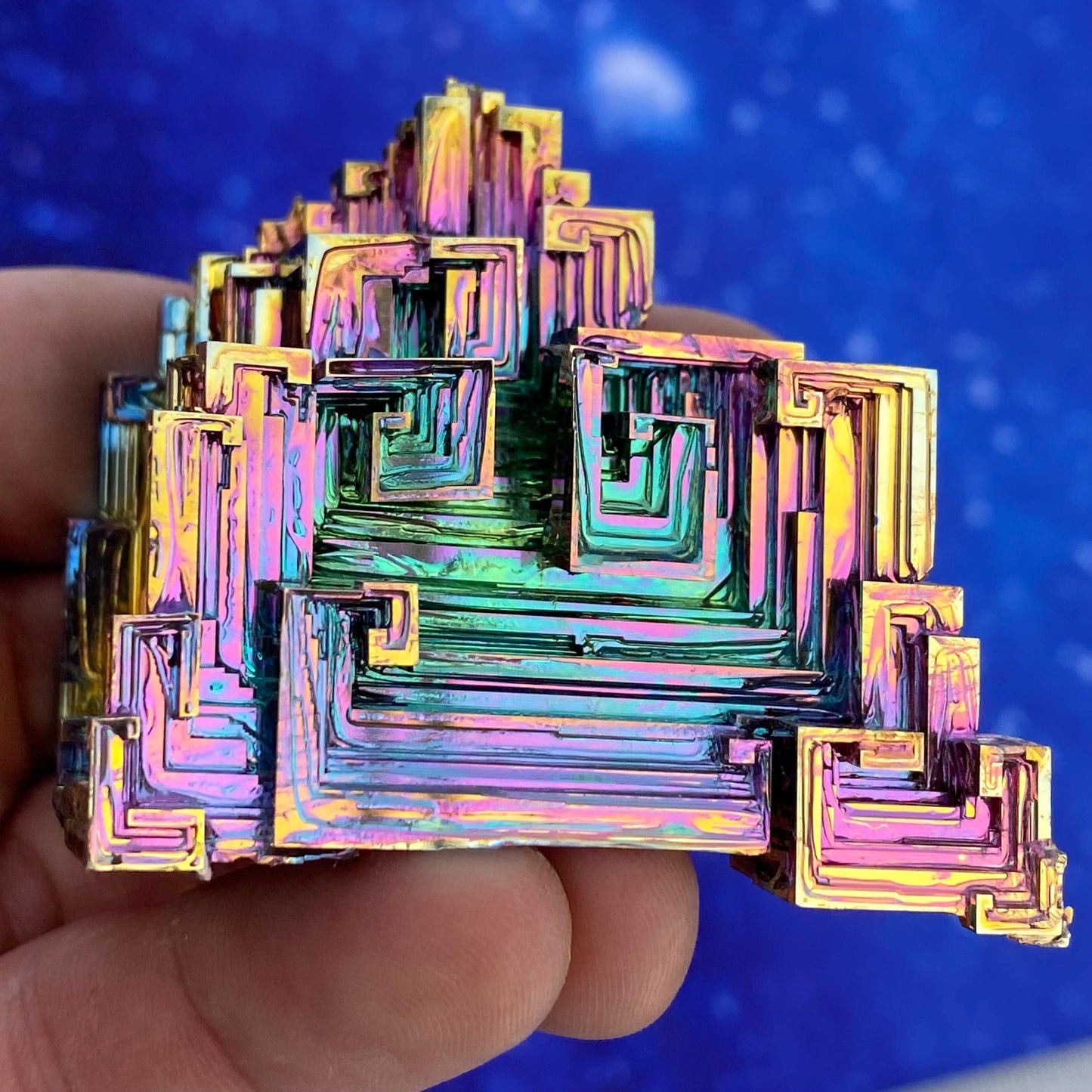 6.9 Ounce / 196 Gram Rainbow Bismuth Crystal - B46