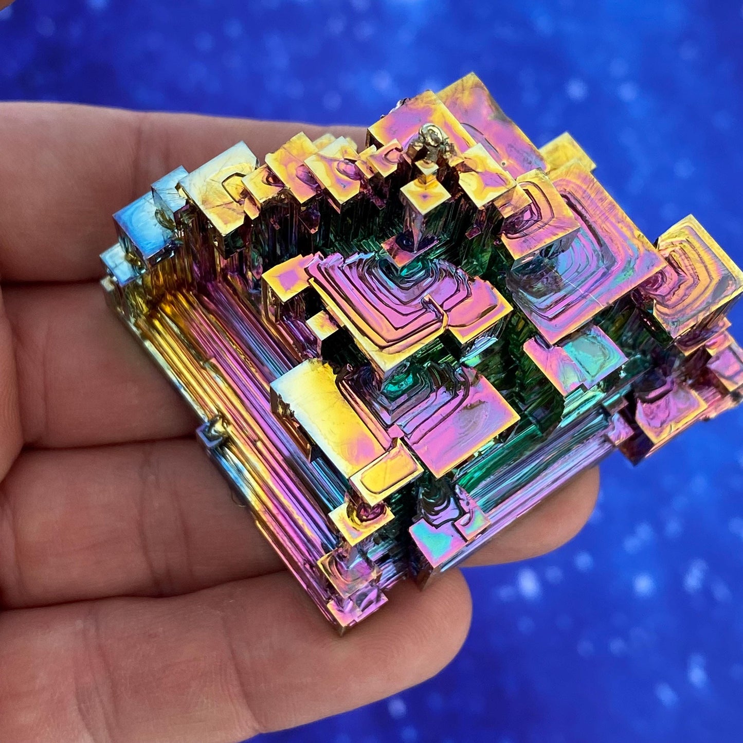 6.9 Ounce / 196 Gram Rainbow Bismuth Crystal - B46