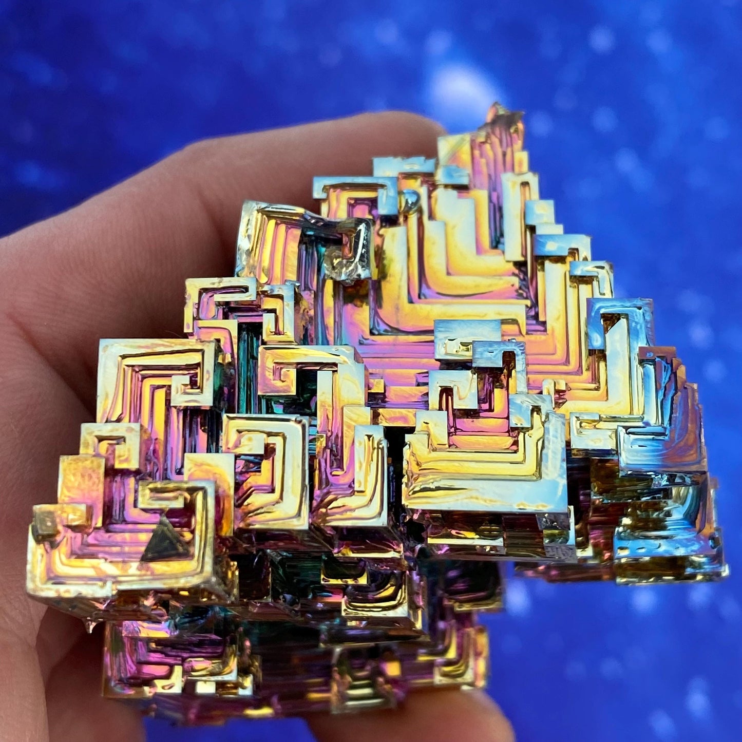 6.7 Ounce / 191 Gram Rainbow Bismuth Crystal - B47