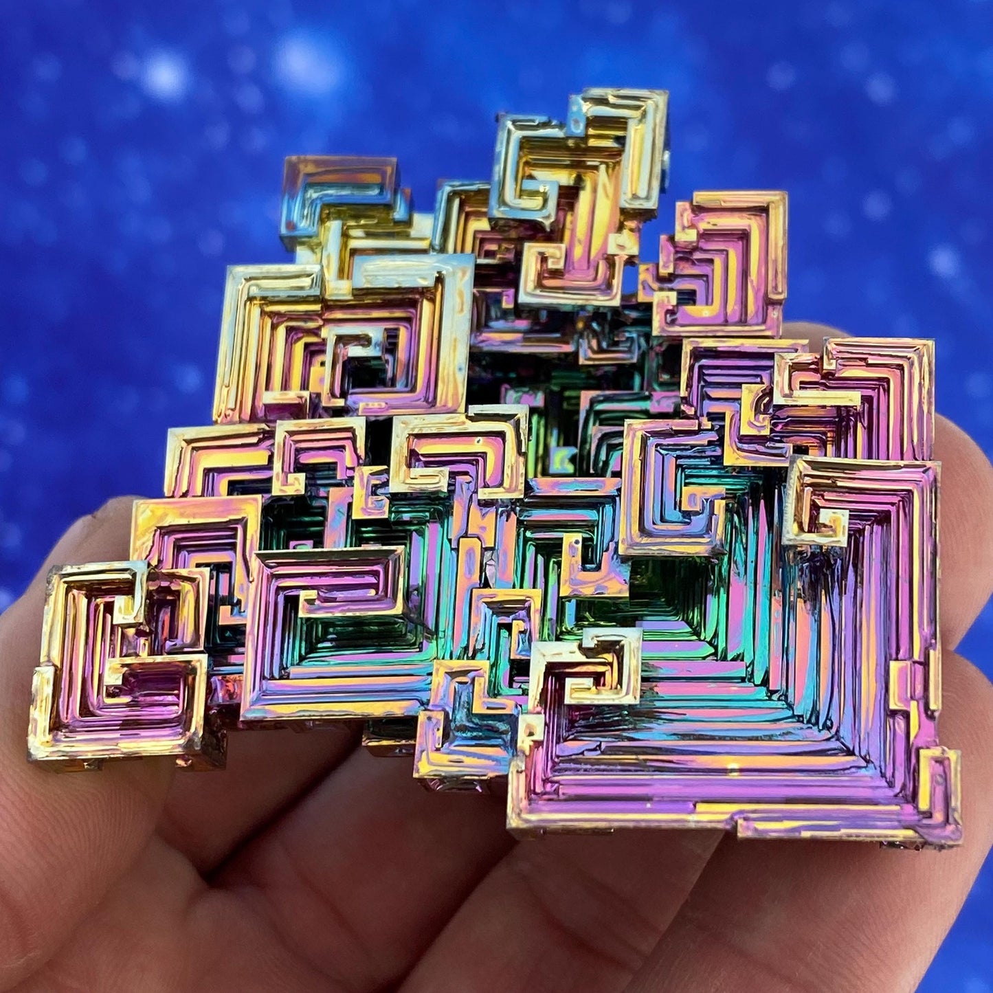 6.7 Ounce / 191 Gram Rainbow Bismuth Crystal - B47