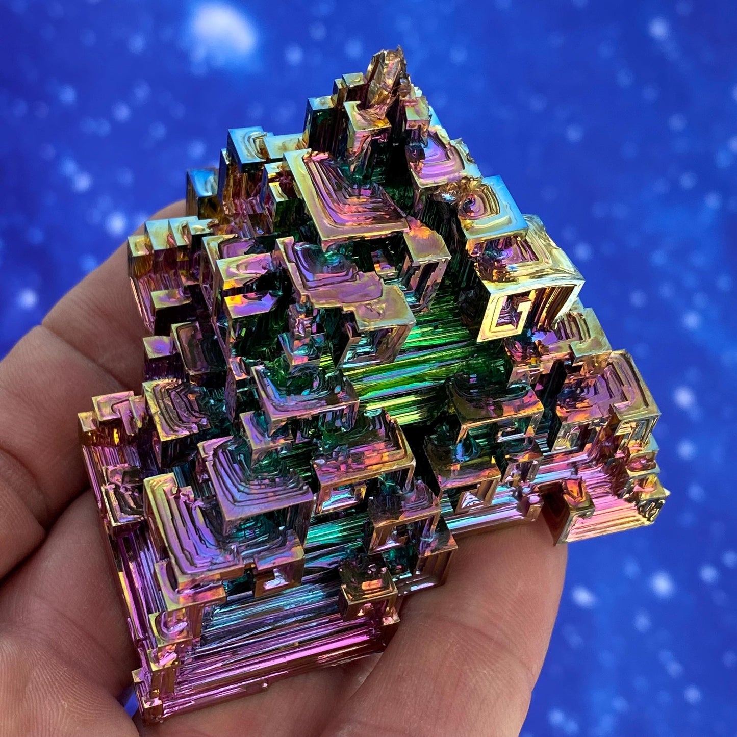 6.7 Ounce / 191 Gram Rainbow Bismuth Crystal - B47