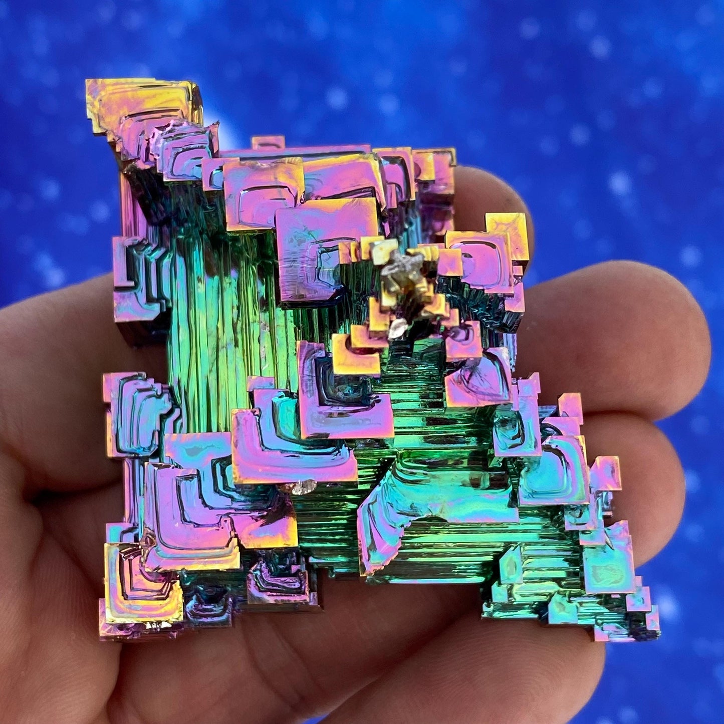 5.8 Ounce / 164 Gram Rainbow Bismuth Crystal - A38