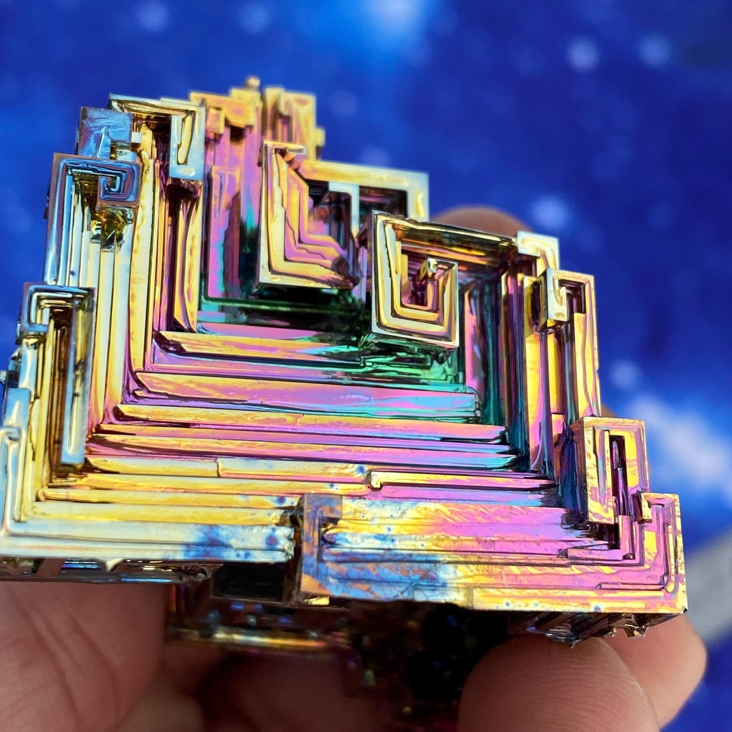 6.9 Ounce / 196 Gram Rainbow Bismuth Crystal - B46