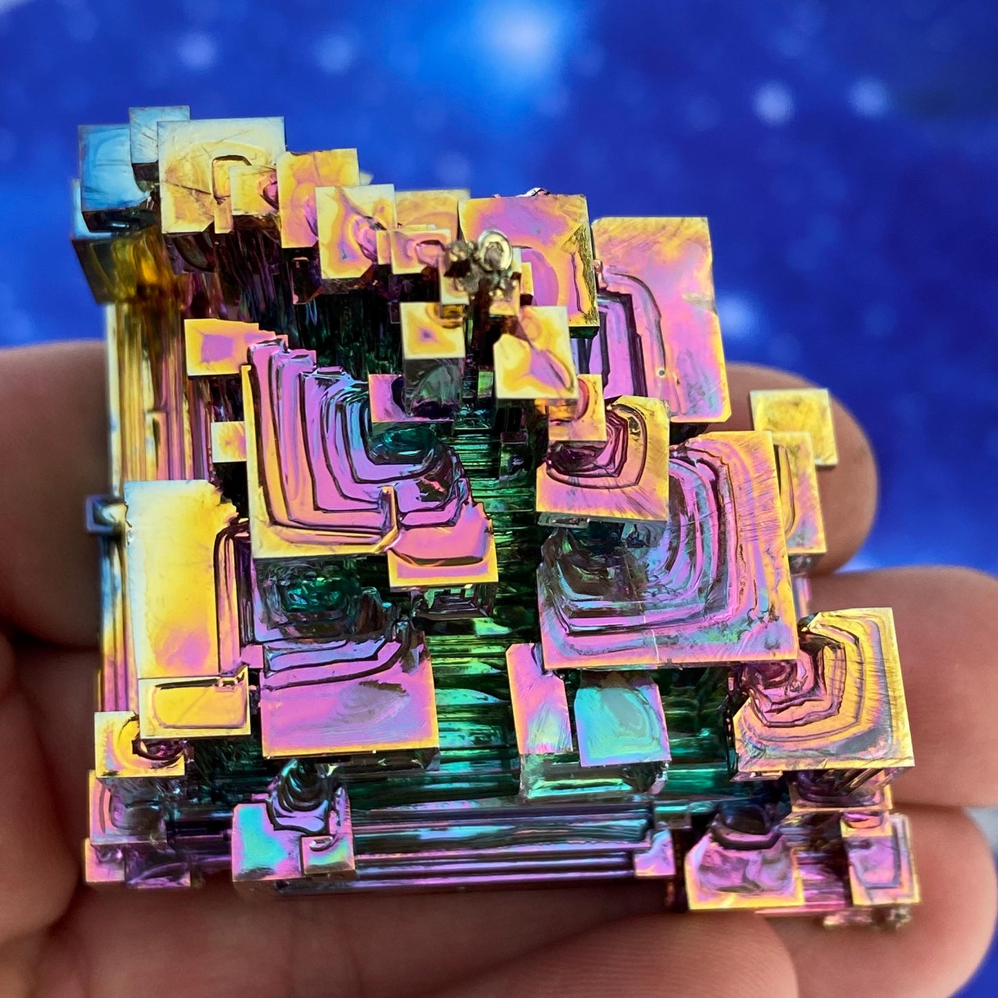 6.9 Ounce / 196 Gram Rainbow Bismuth Crystal - B46