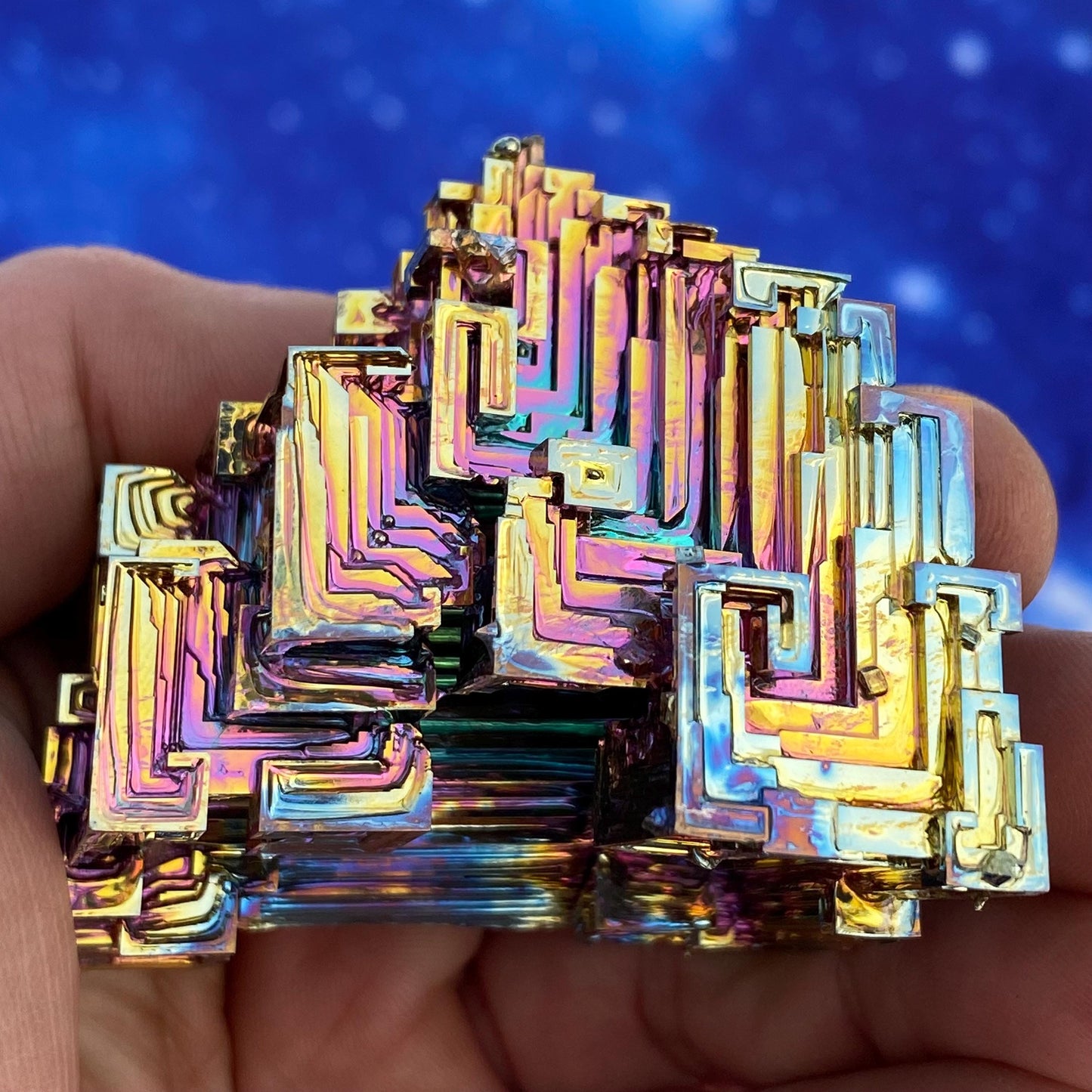 6.9 Ounce / 196 Gram Rainbow Bismuth Crystal - B46