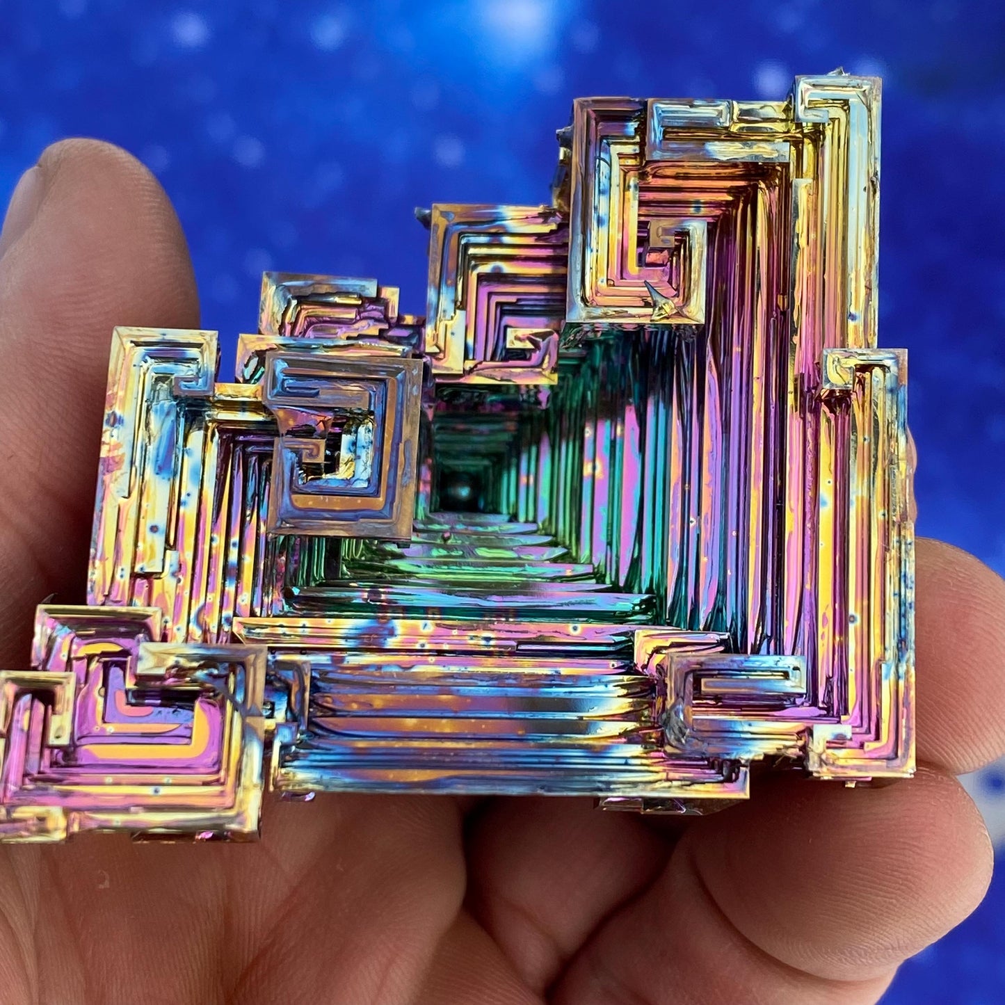 6.9 Ounce / 196 Gram Rainbow Bismuth Crystal - B46