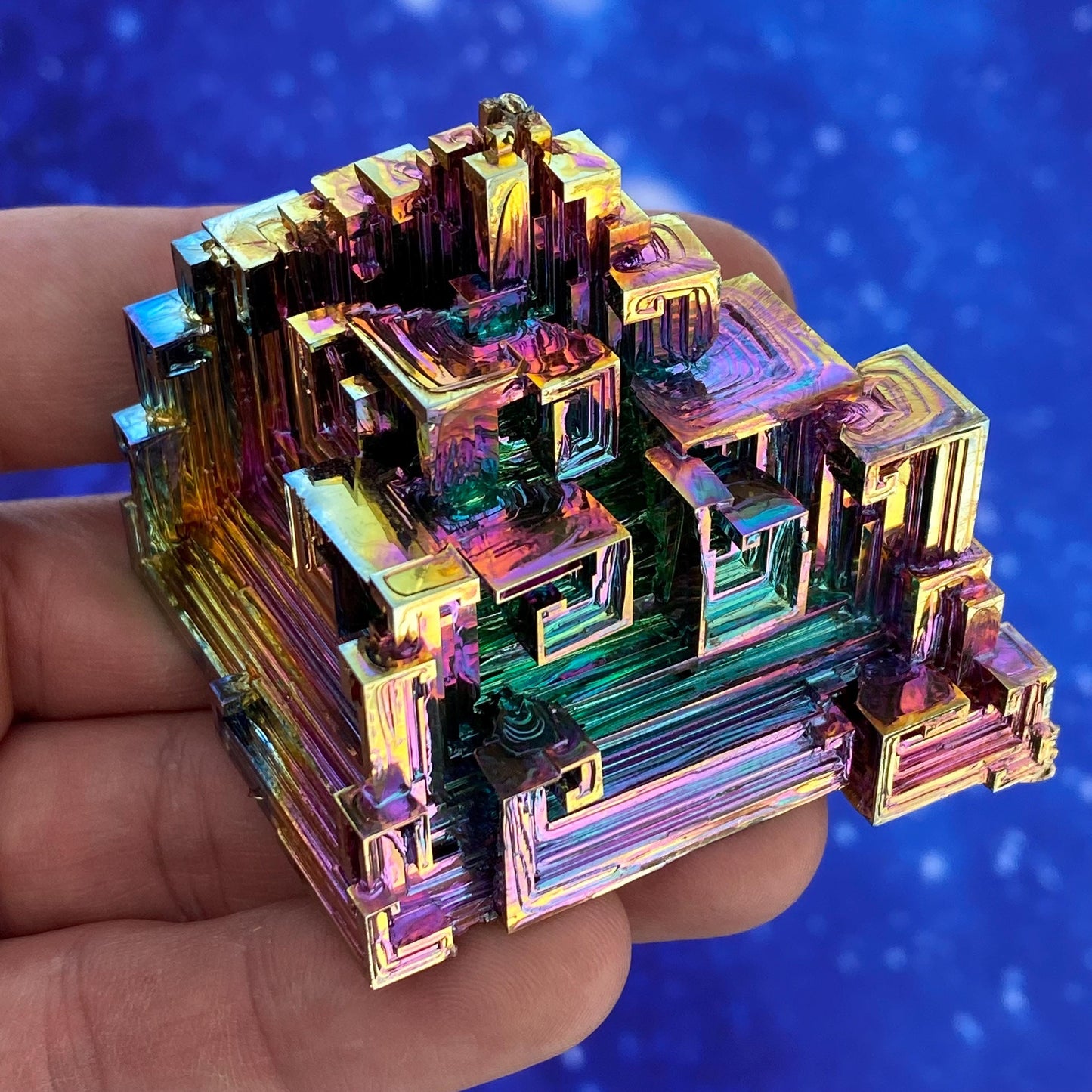 6.9 Ounce / 196 Gram Rainbow Bismuth Crystal - B46