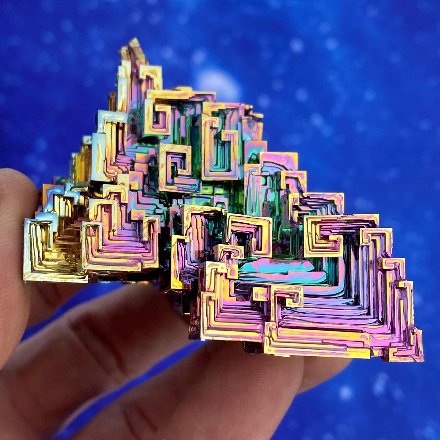 6.7 Ounce / 191 Gram Rainbow Bismuth Crystal - B47
