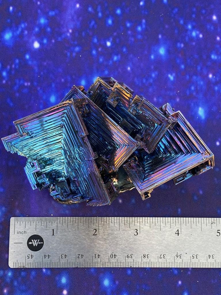 1.4 Pound / 23 Ounce Blue Bismuth Crystal - E29
