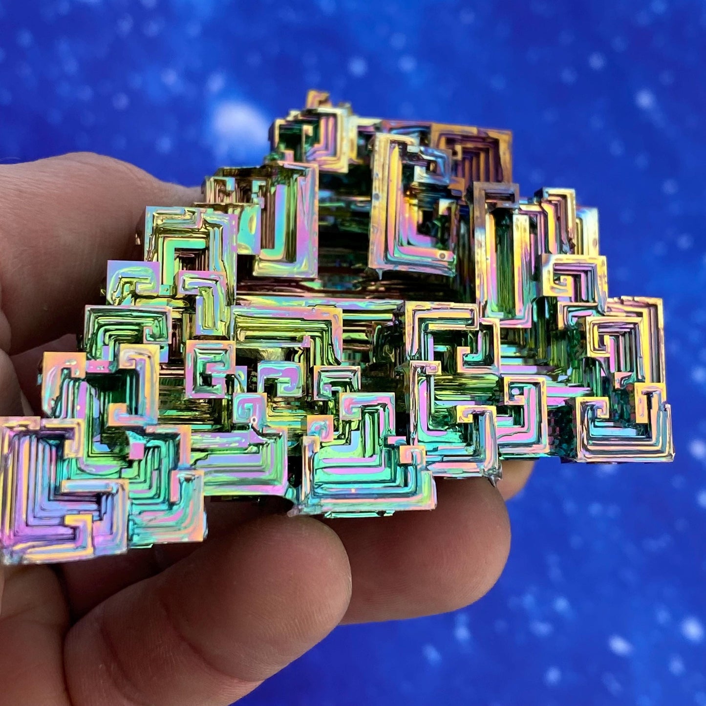 11.5 Ounce / 325 Gram Rainbow Bismuth Crystal - C41