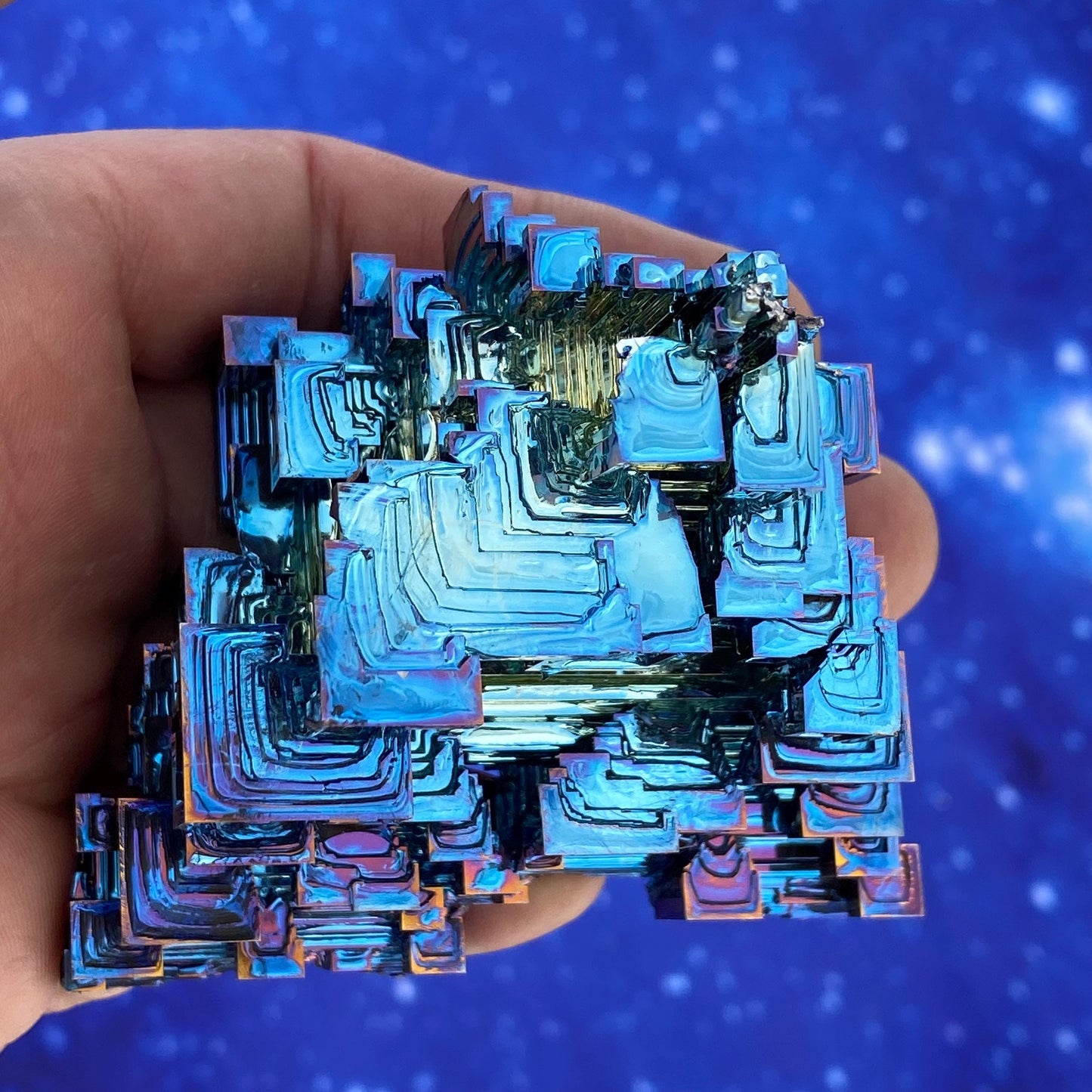 11.6 Ounce / 328 Gram Blue Bismuth Crystal - C40