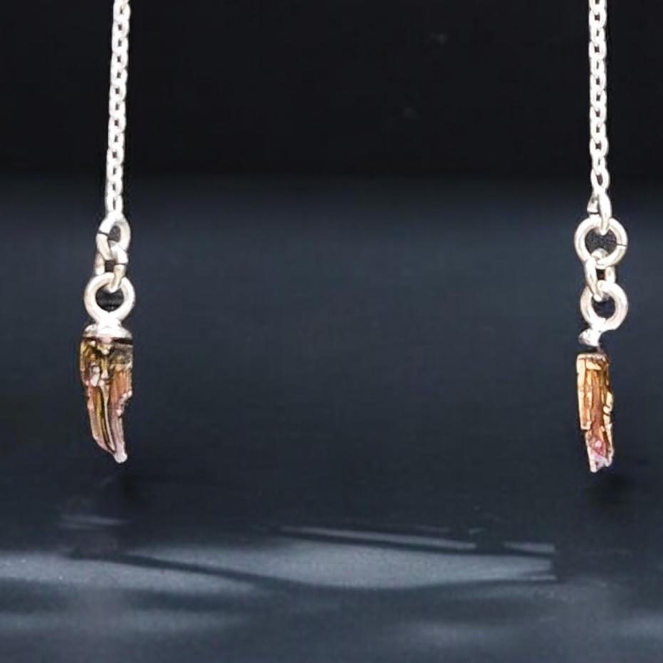 Sterling Threader Bismuth Earrings 5
