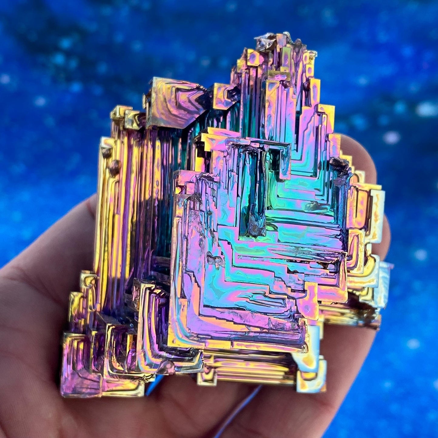 11 Ounce / 310 Gram Rainbow Bismuth Crystal - C42